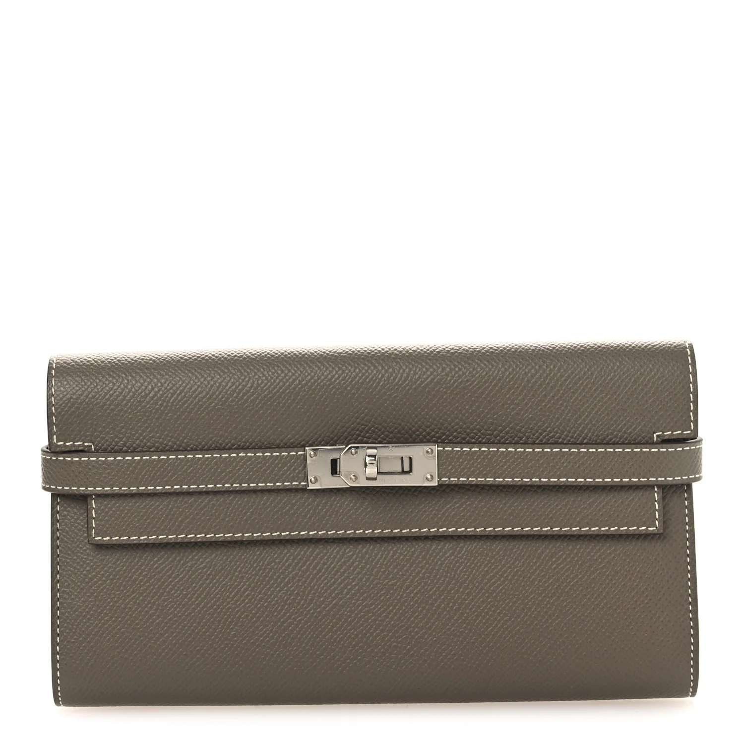 Epsom Kelly Longue Wallet Etoupe