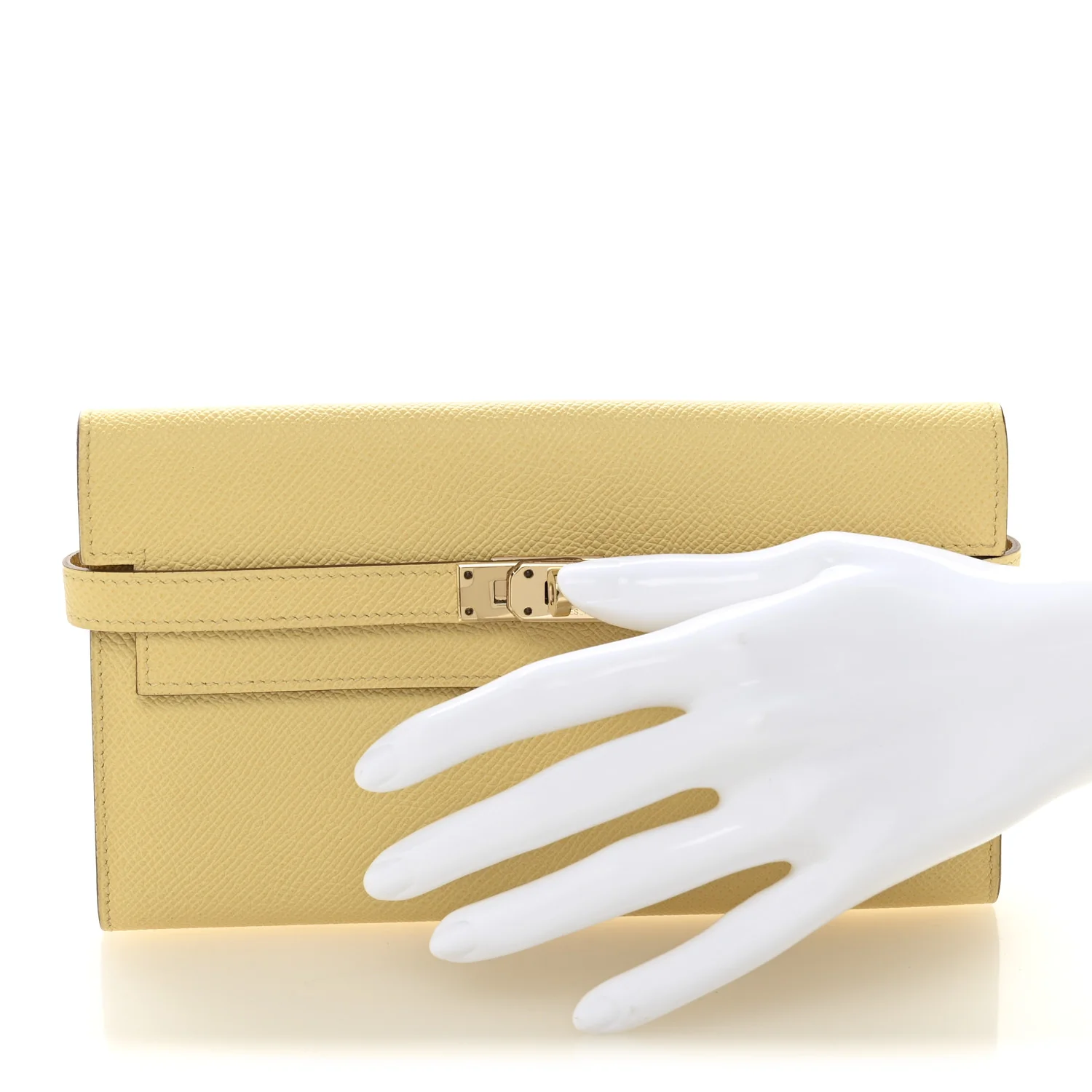 Epsom Kelly Longue Wallet Jaune Poussin - Image 2