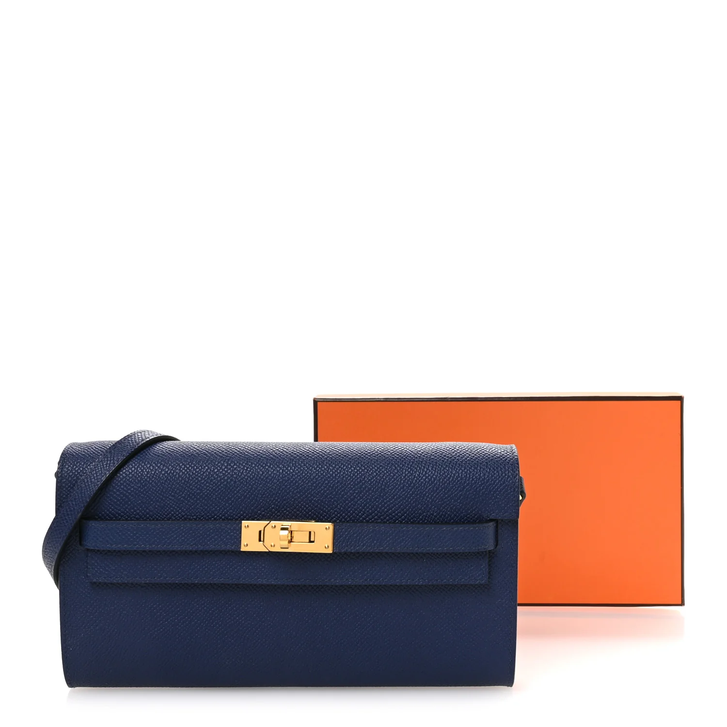 Epsom Kelly Wallet To Go Bleu Saphir - Image 10