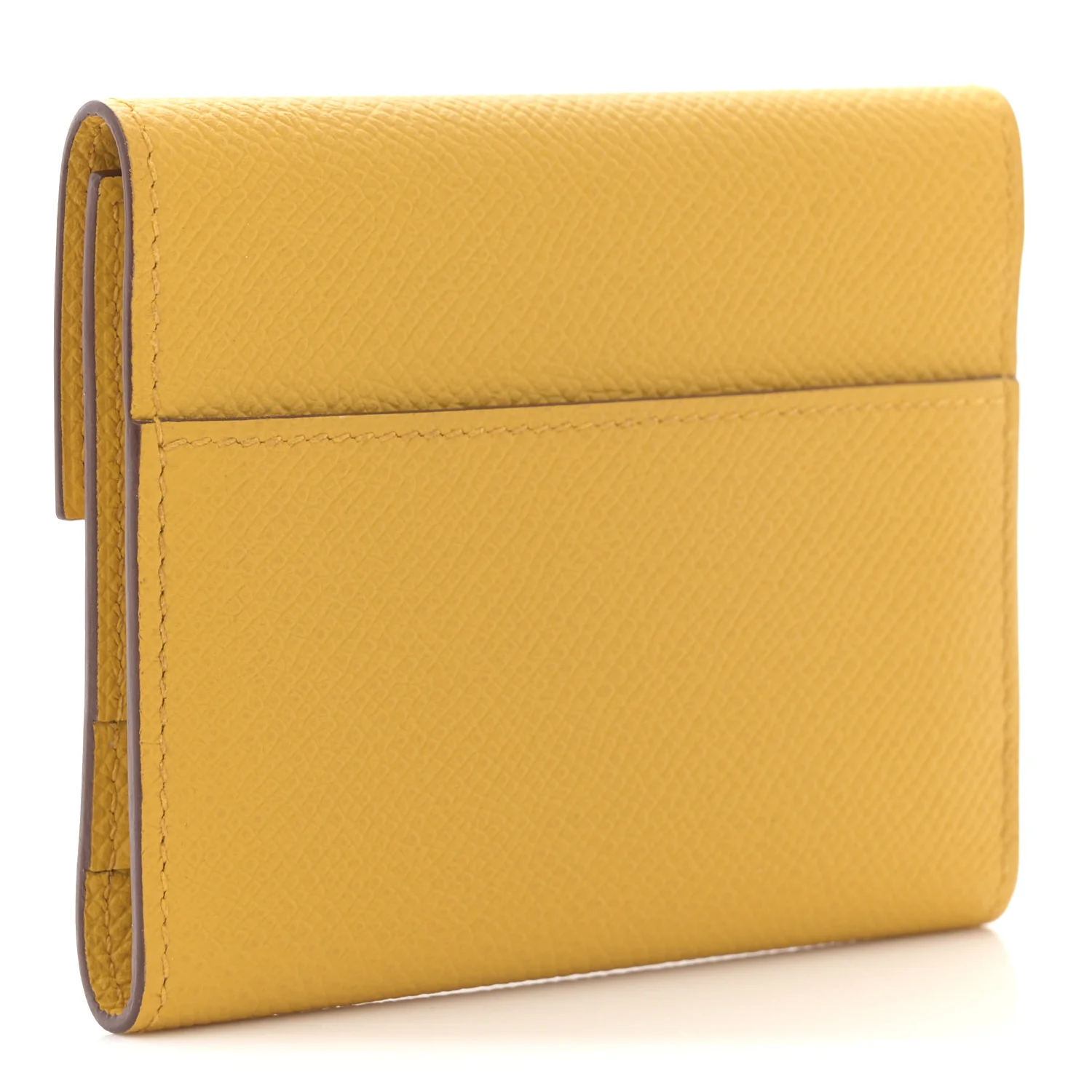 Epsom Mini Clic Card Holder Jaune Ambre - Image 3