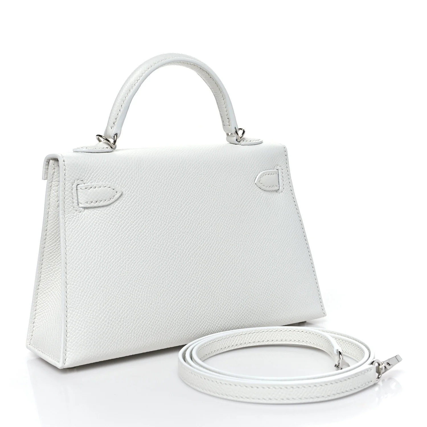 Epsom Mini Kelly Sellier 20 New White - Image 2