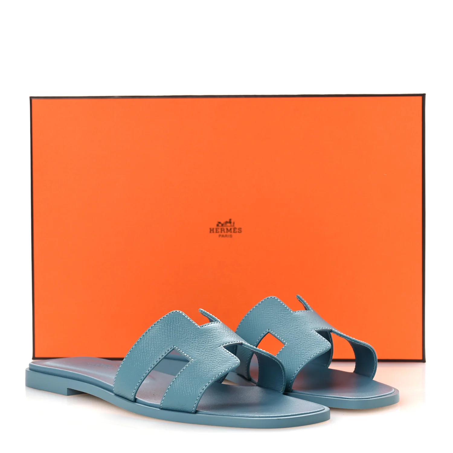 Epsom Oran Sandals 38 New Blue Jean - Image 11