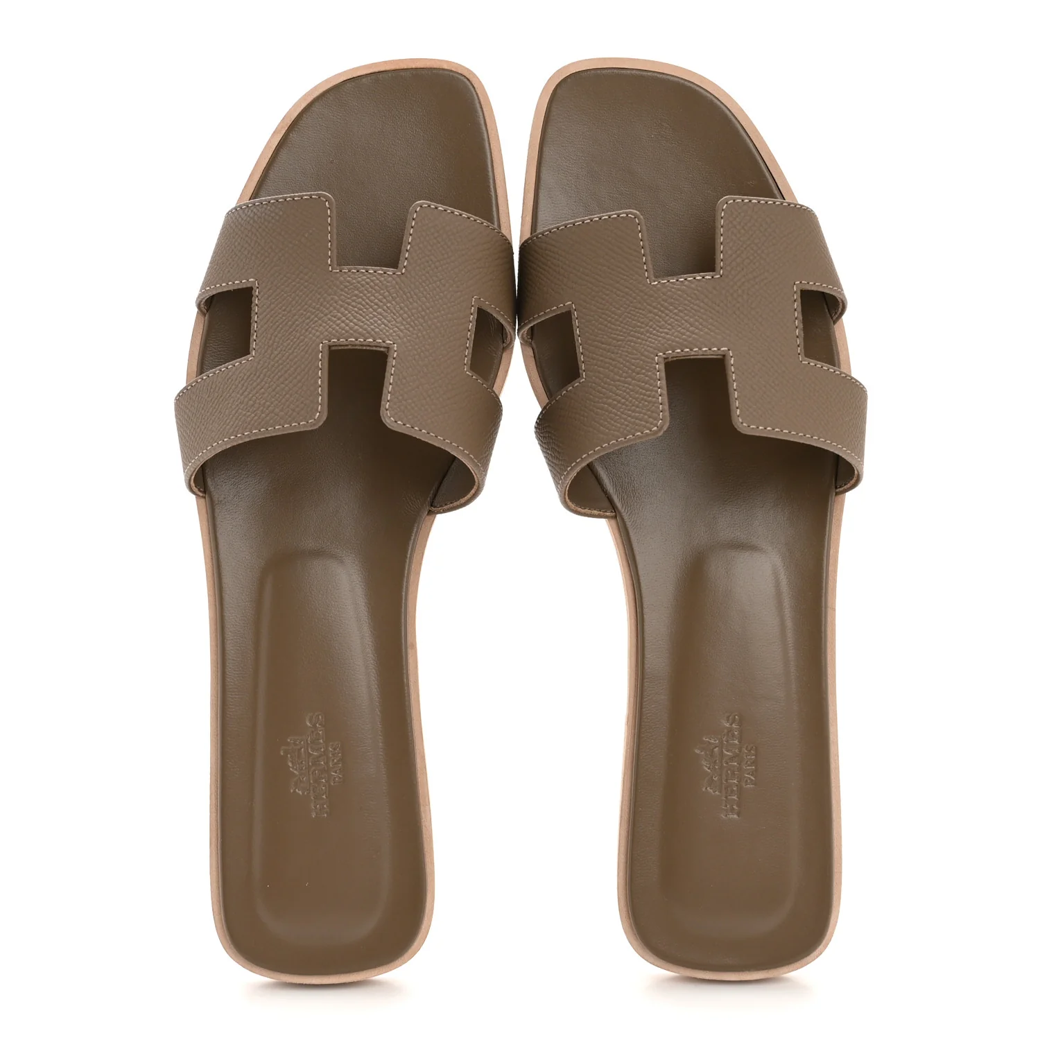 Epsom Oran Sandals 40.5 Etoupe - Image 2
