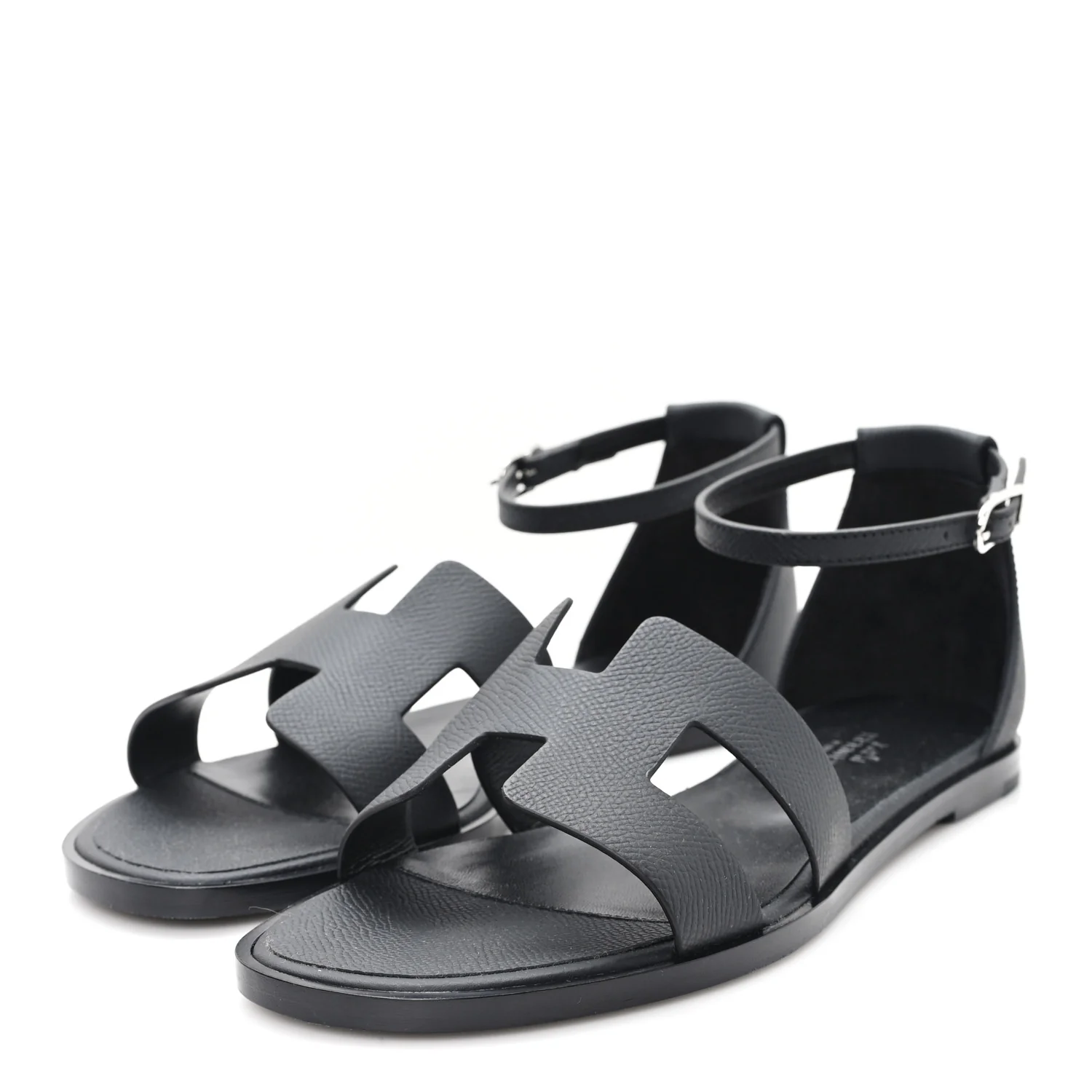 Epsom Santorini Sandals 38 Black - Image 4