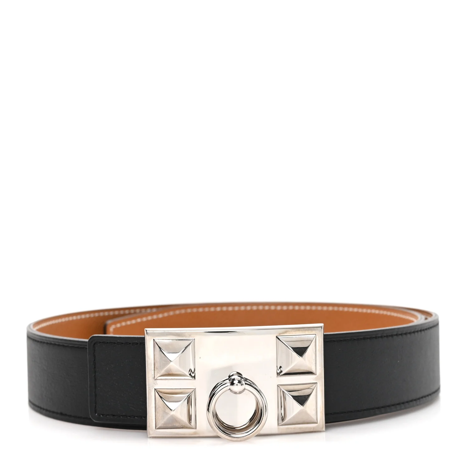 Epsom Swift 24mm Collier De Chien CDC Belt 75 30 Gold Black