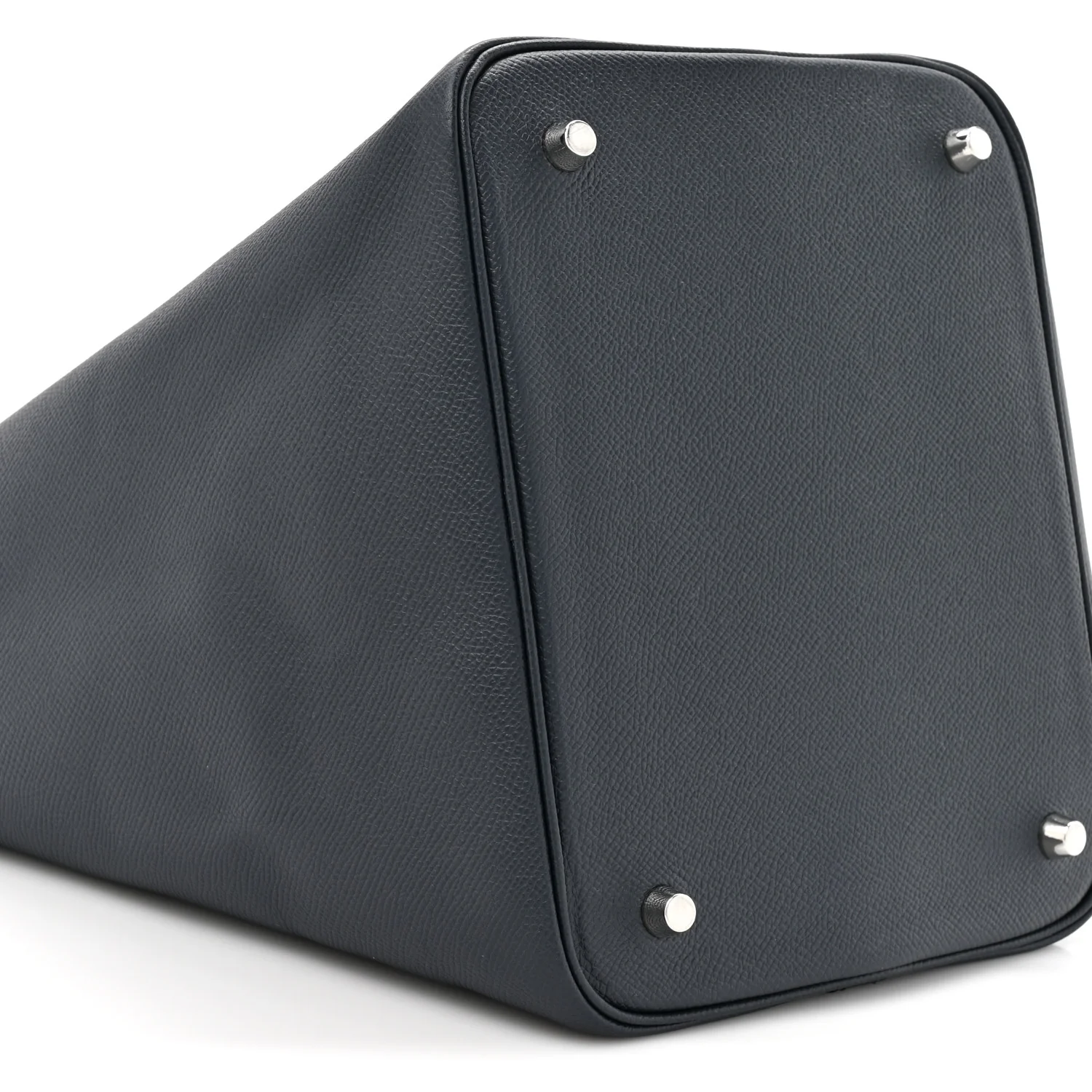 Epsom Tressage De Cuir Picotin Lock 22 MM Bleu Indigo Black Terre Battue - Image 10