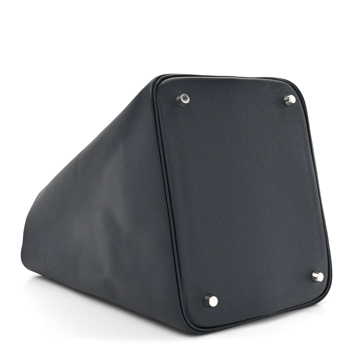 Epsom Tressage De Cuir Picotin Lock 22 MM Bleu Indigo Black Terre Battue - Image 4