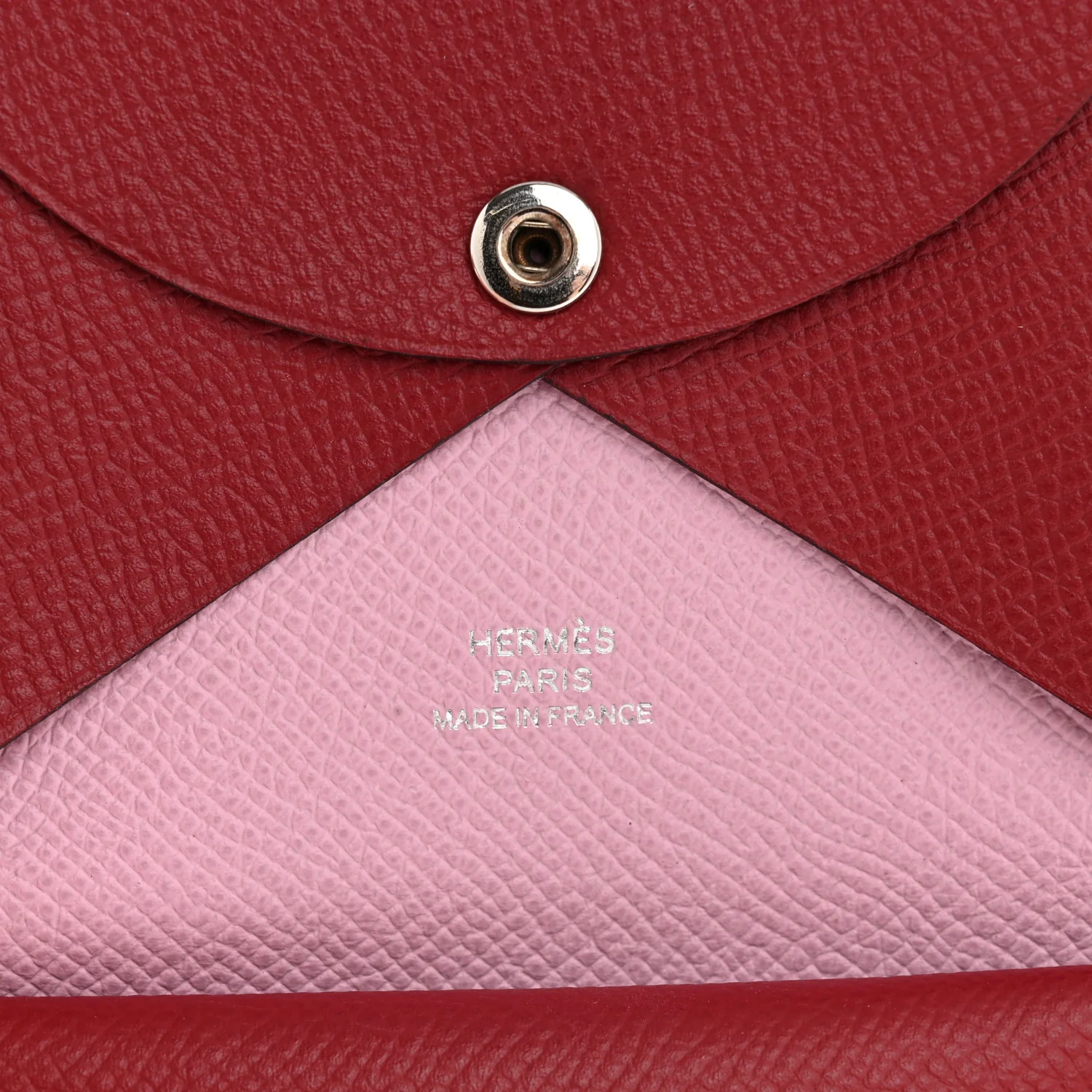 Epsom Verso Calvi Duo Card Case Rouge Grenat Mauve Sylvestre - Image 6