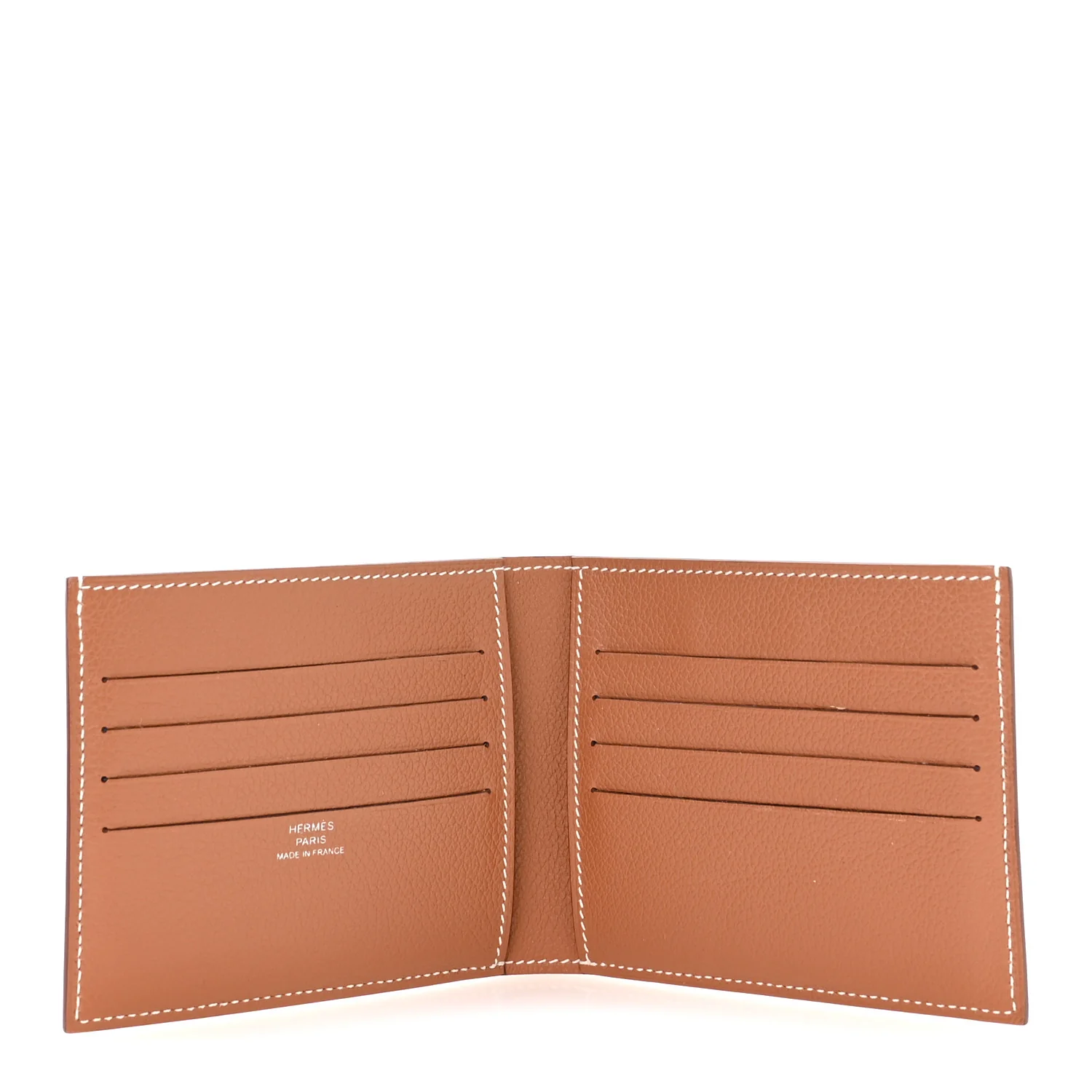 Evercolor Citizen Twill Compact Wallet Gold Bleu De France Bleu Saphir - Image 5