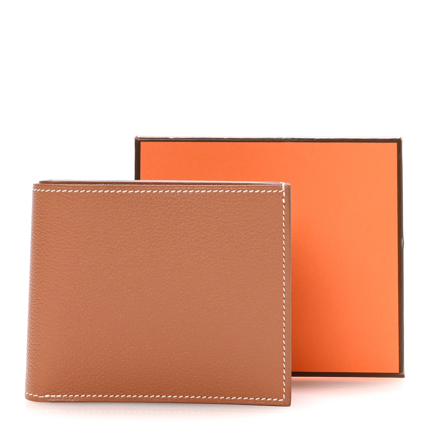Evercolor Citizen Twill Compact Wallet Gold Bleu De France Bleu Saphir - Image 8