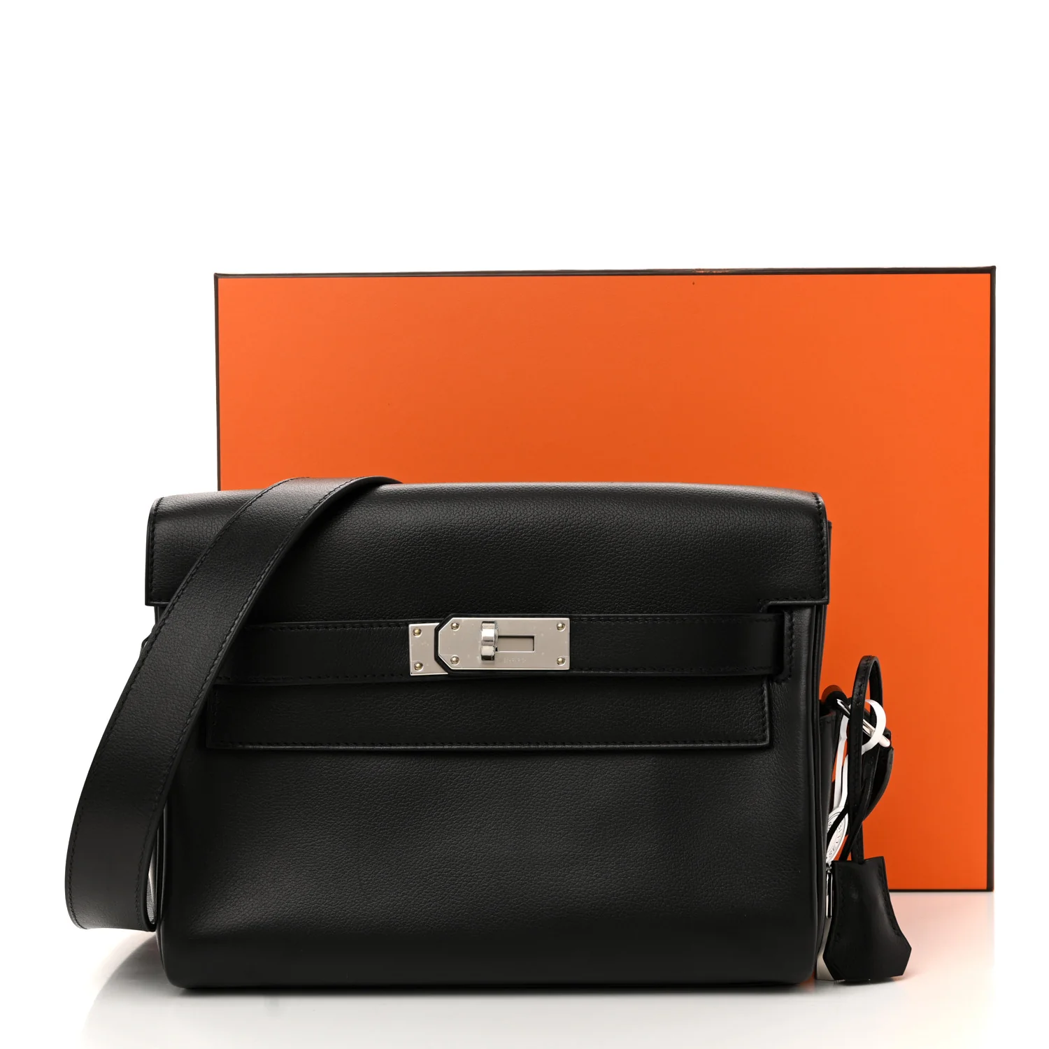 Evercolor Kelly Messenger PM Black - Image 11