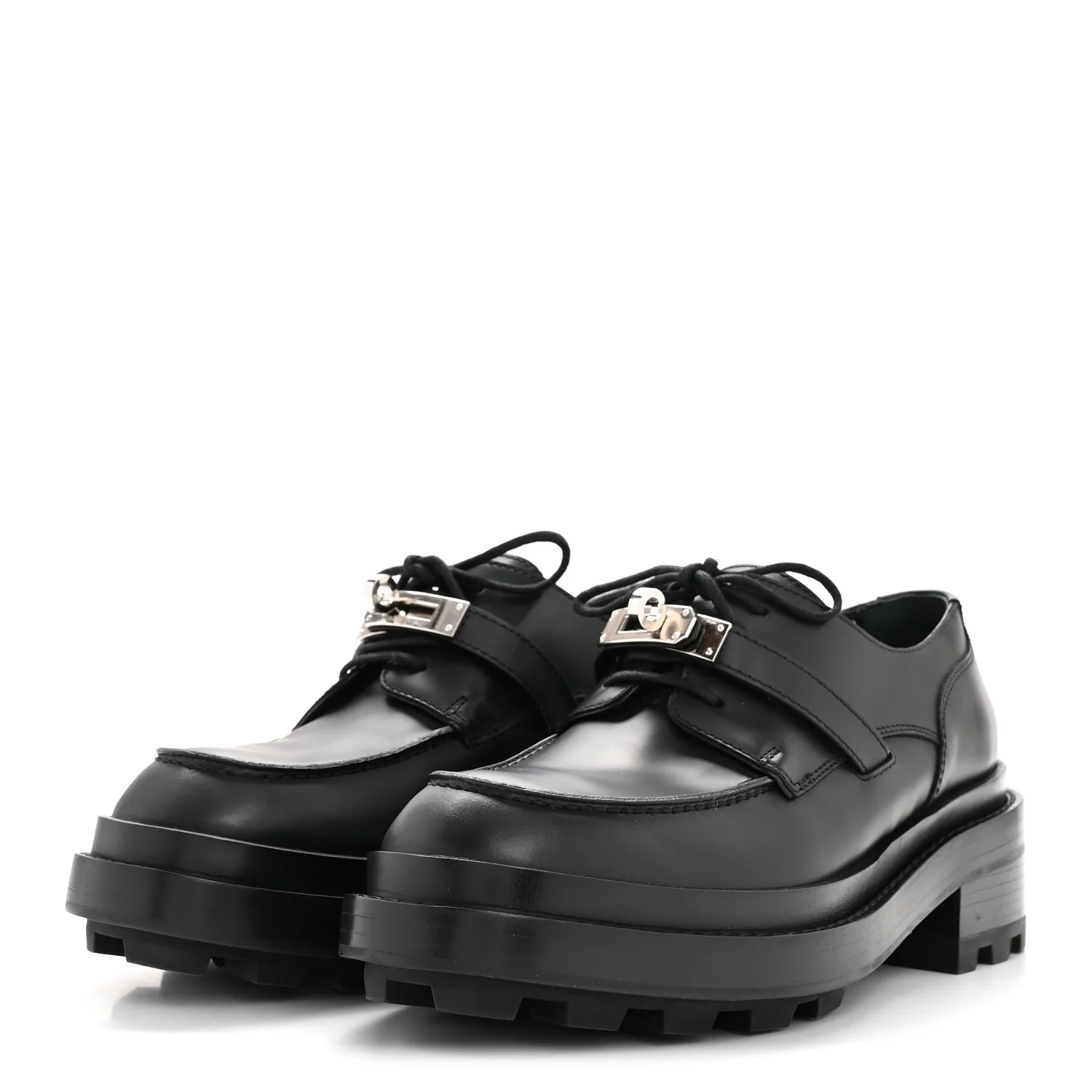 Glossed Calfskin First Oxford 37 Black - Image 7