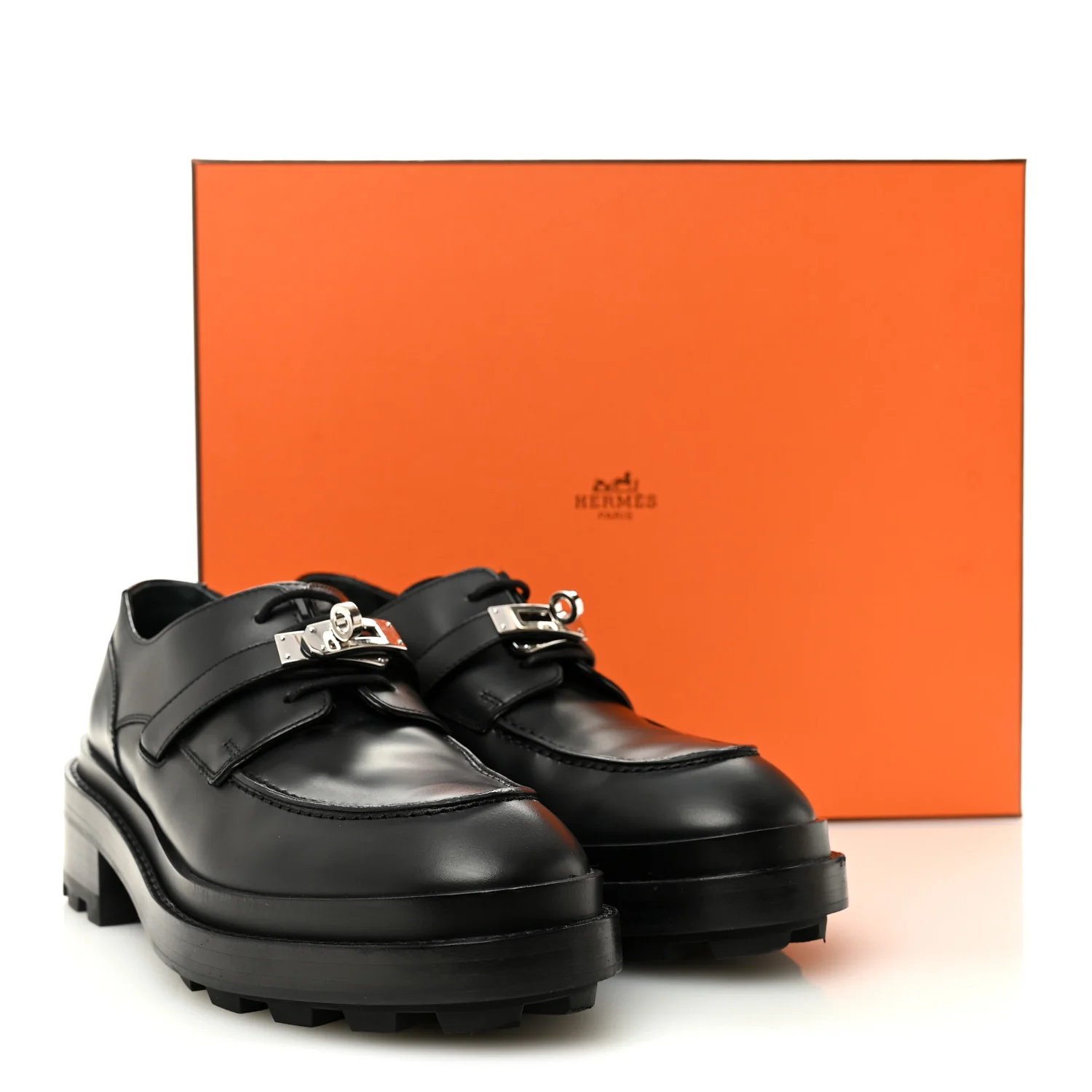 Glossed Calfskin First Oxford 38 Black - Image 10