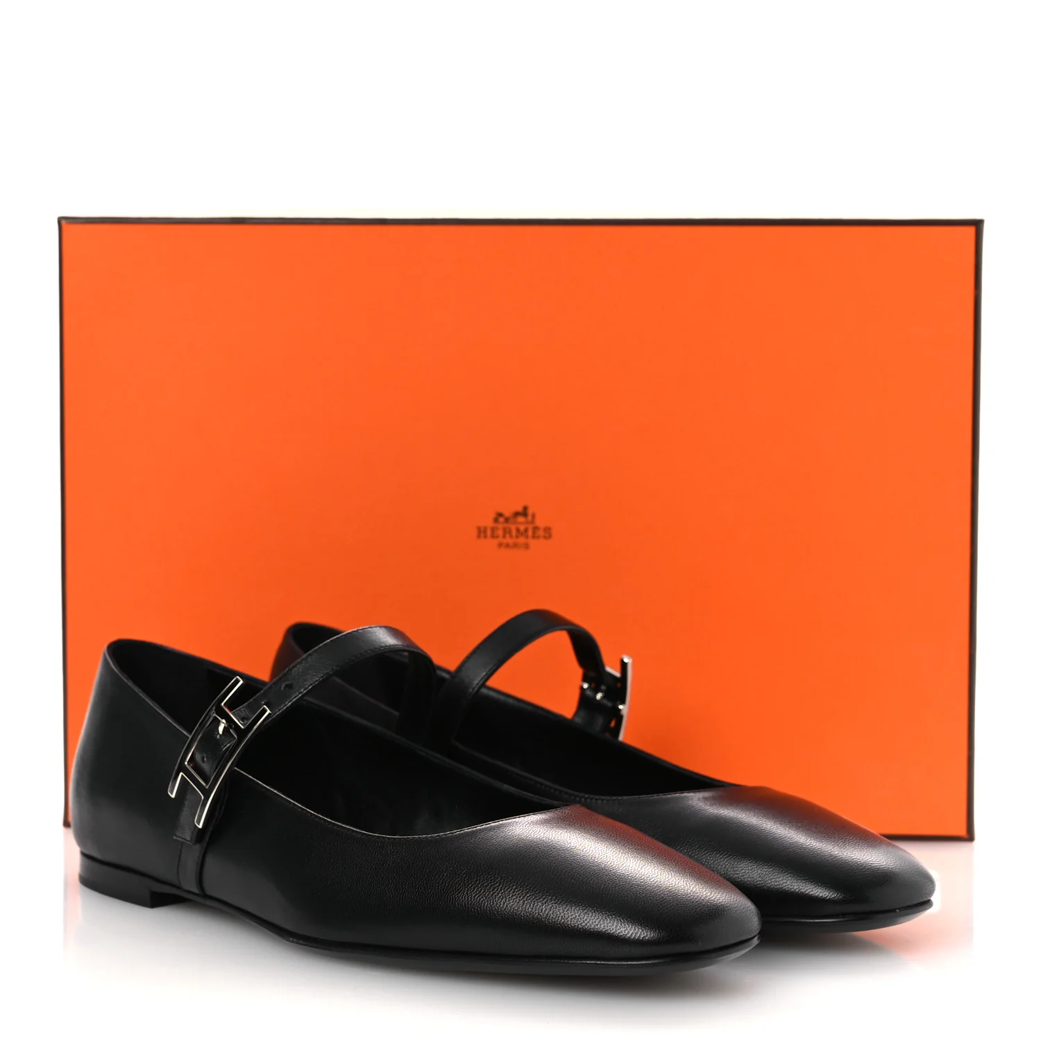 Goatskin Jane Ballet Flats 36.5 Black - Image 11