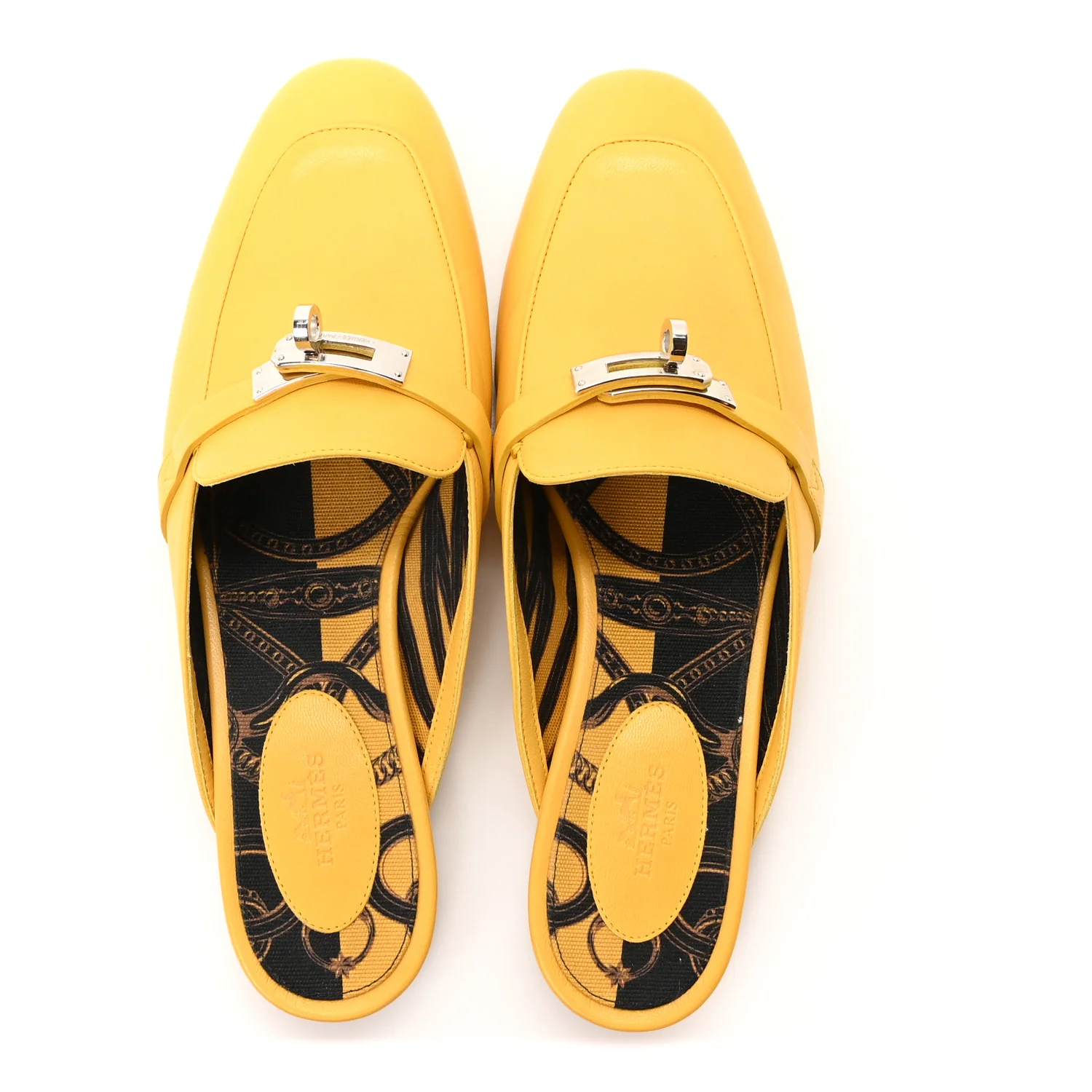Goatskin Oz Mules 39 Jaune Sable - Image 2