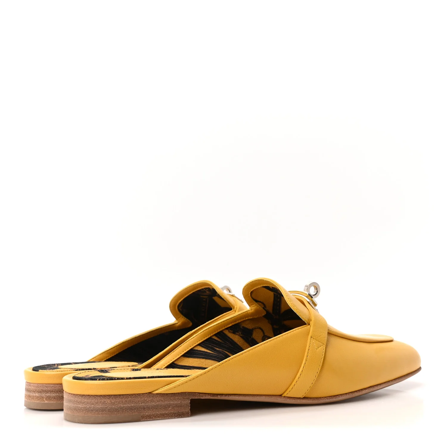 Goatskin Oz Mules 39 Jaune Sable - Image 5