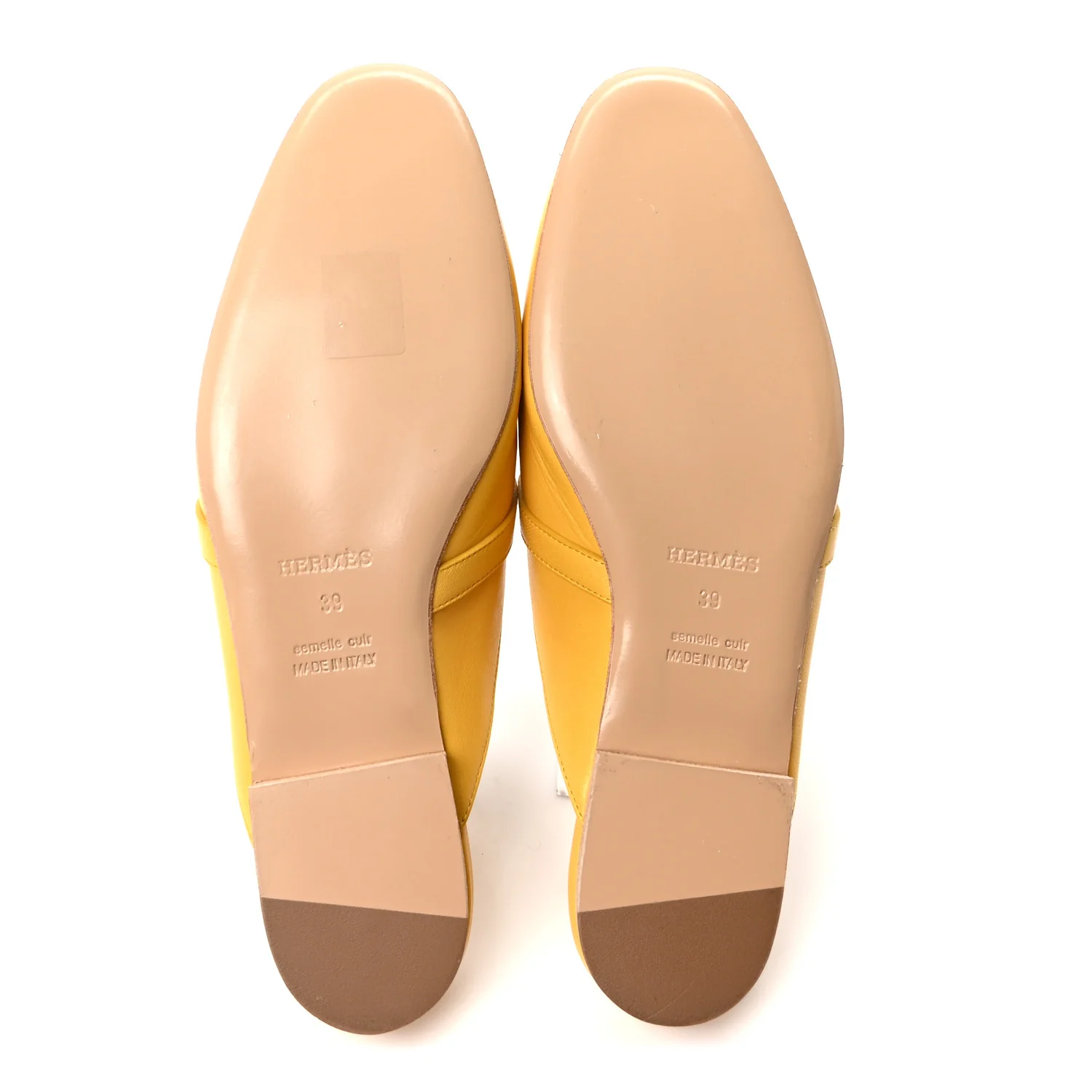 Goatskin Oz Mules 39 Jaune Sable - Image 6