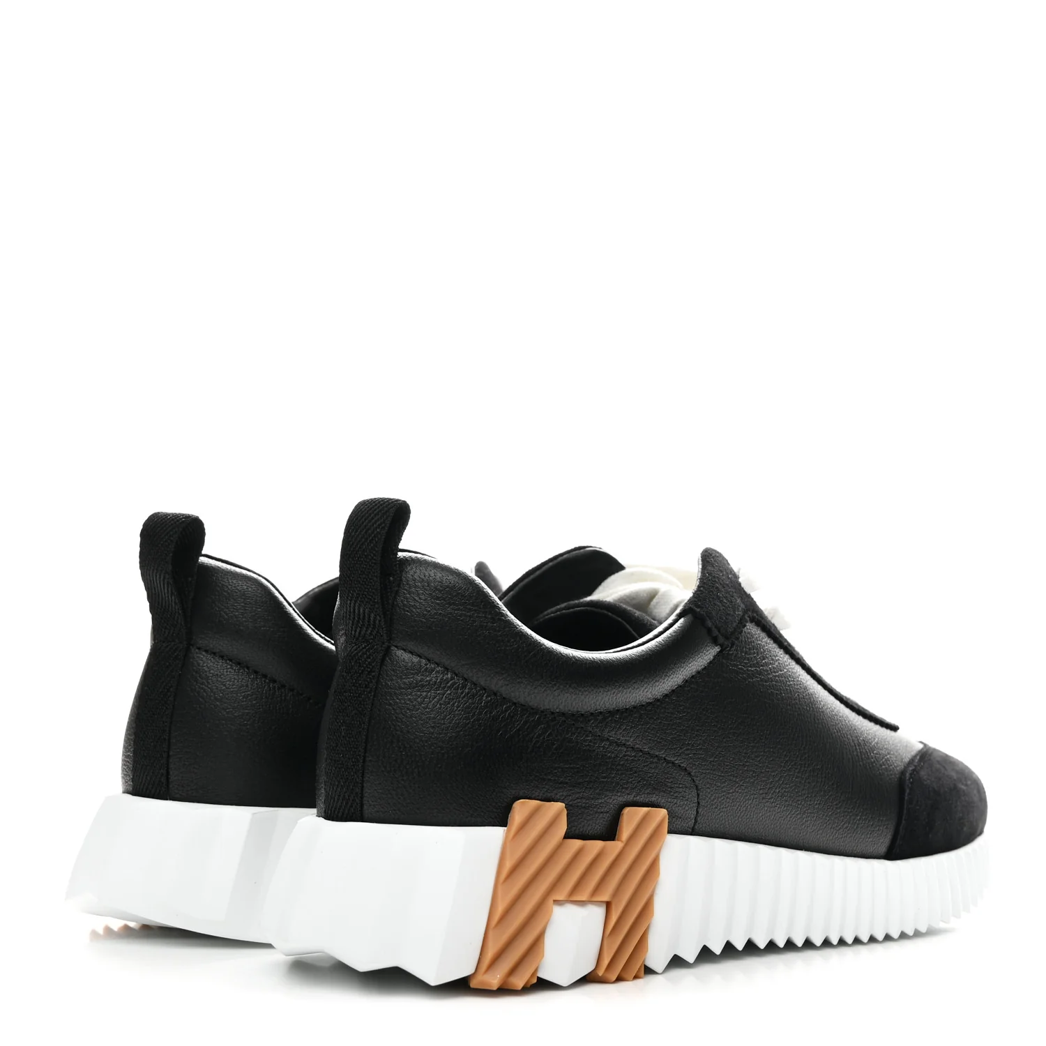 Goatskin Suede Goatskin Bouncing Sneakers 38.5 Black - Image 5