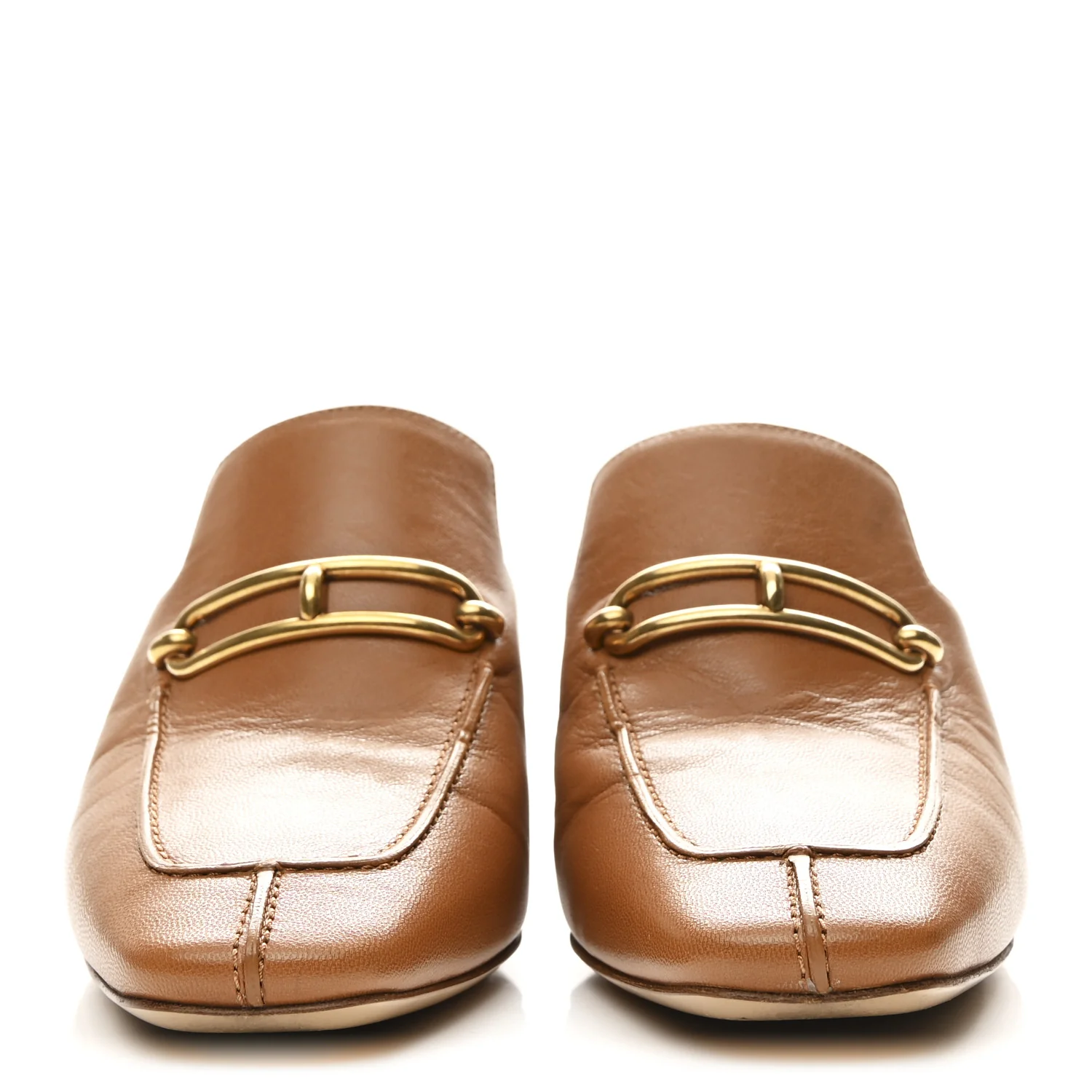 Goatskin Womens Gisele 60 Mules 38 Naturel - Image 3