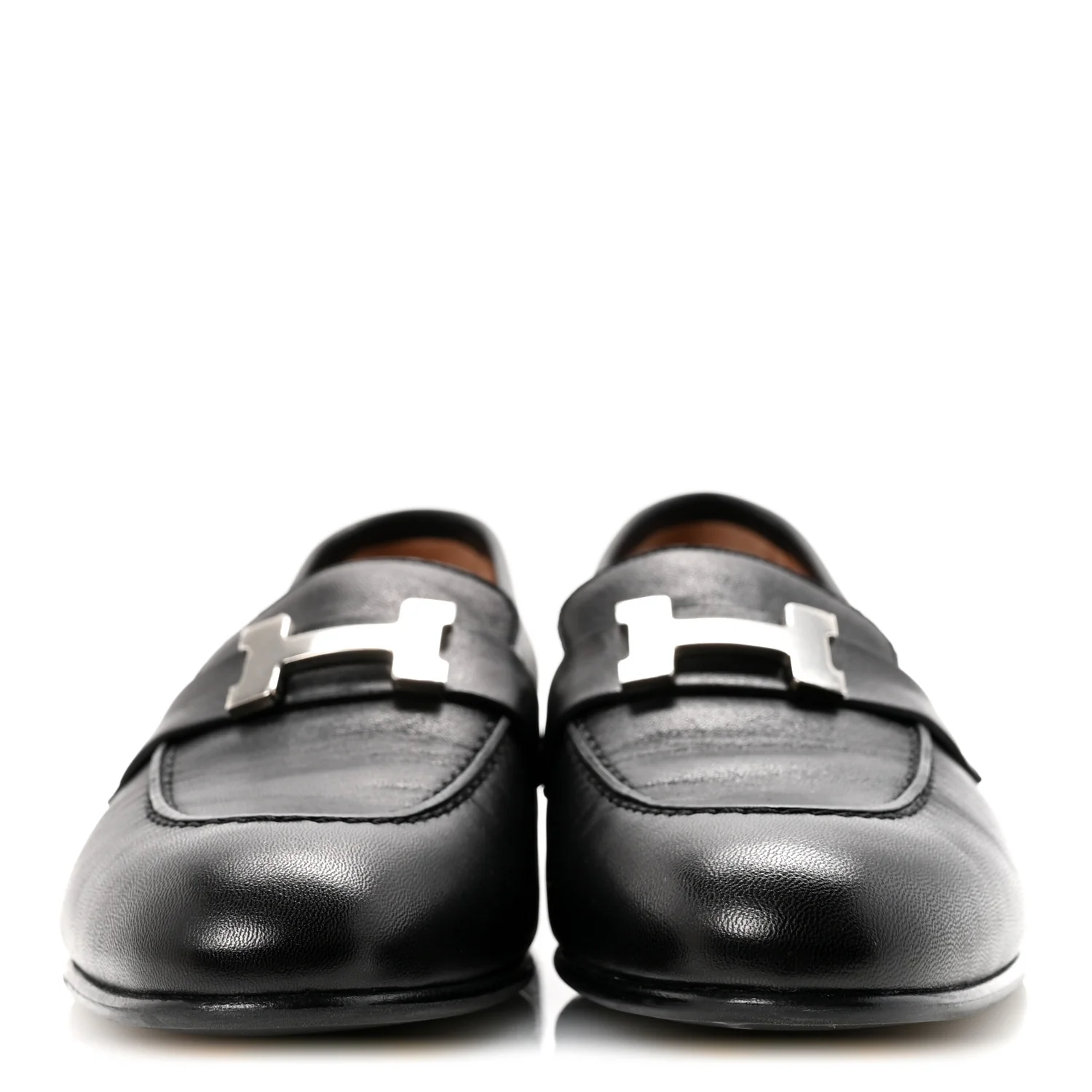 Goatskin Womens Paris Loafers 37 Black - Image 3