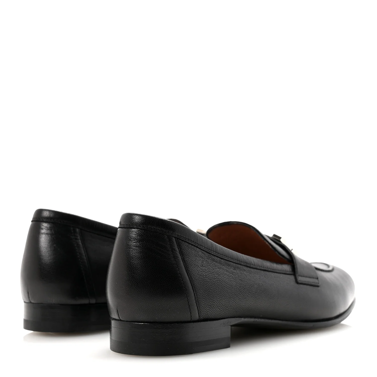Goatskin Womens Paris Loafers 37 Black - Image 5