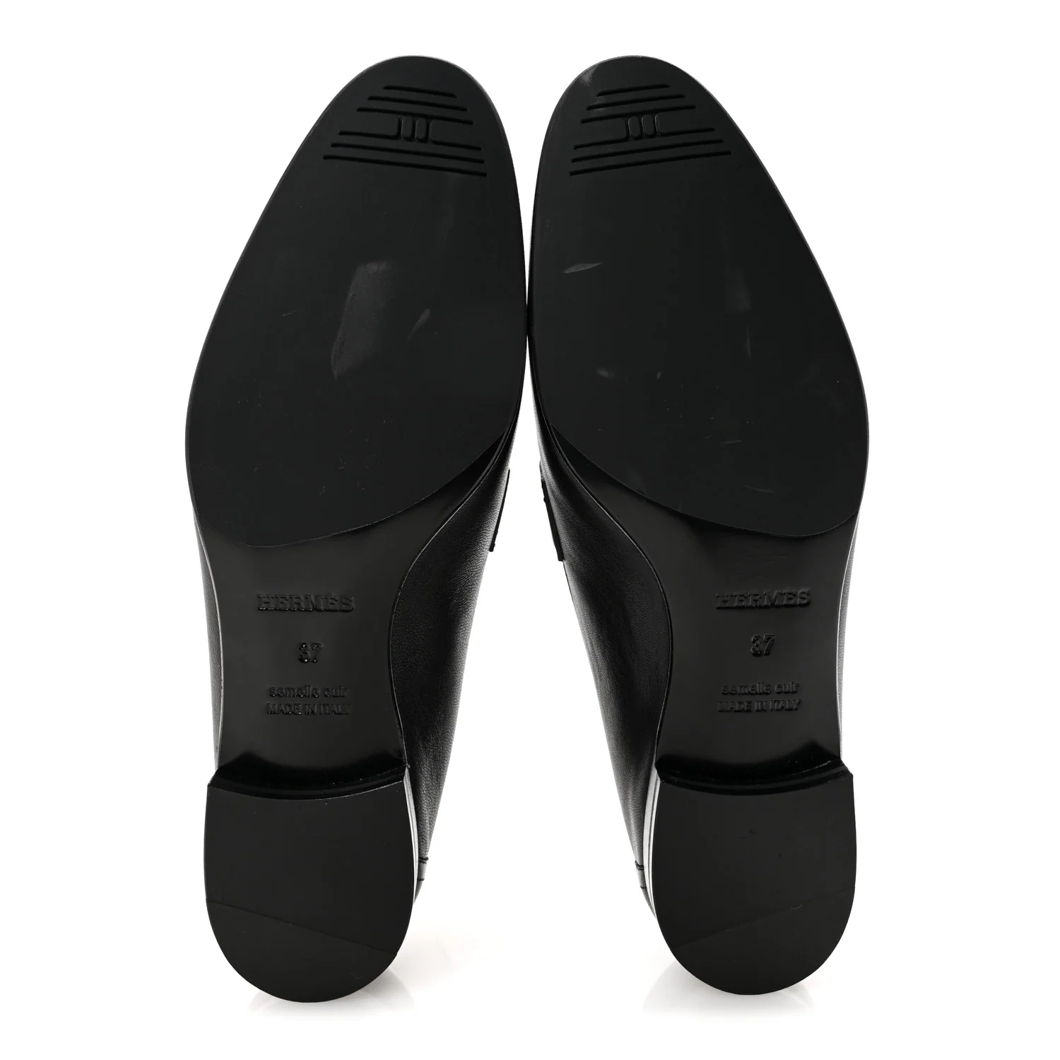 Goatskin Womens Paris Loafers 37 Black - Image 6