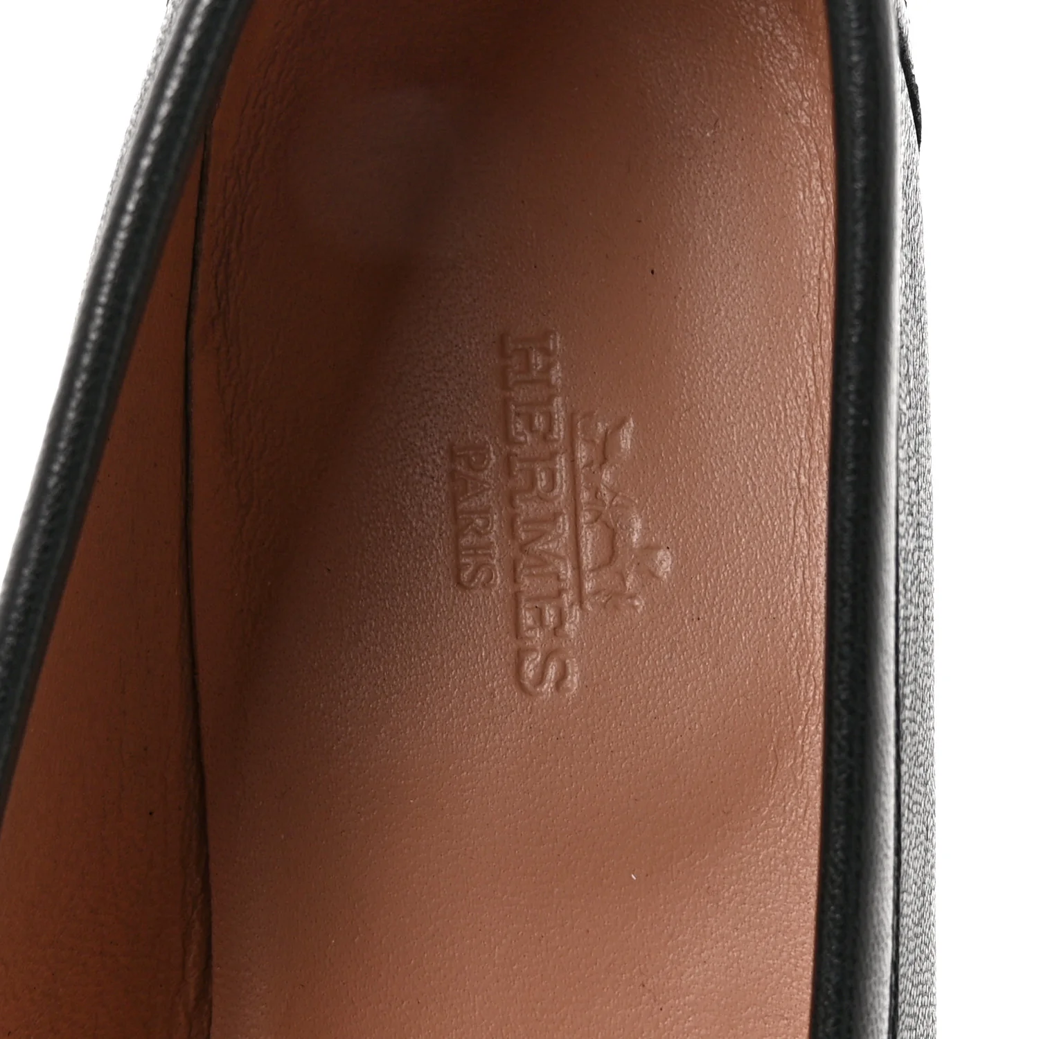Goatskin Womens Paris Loafers 37 Black - Image 7