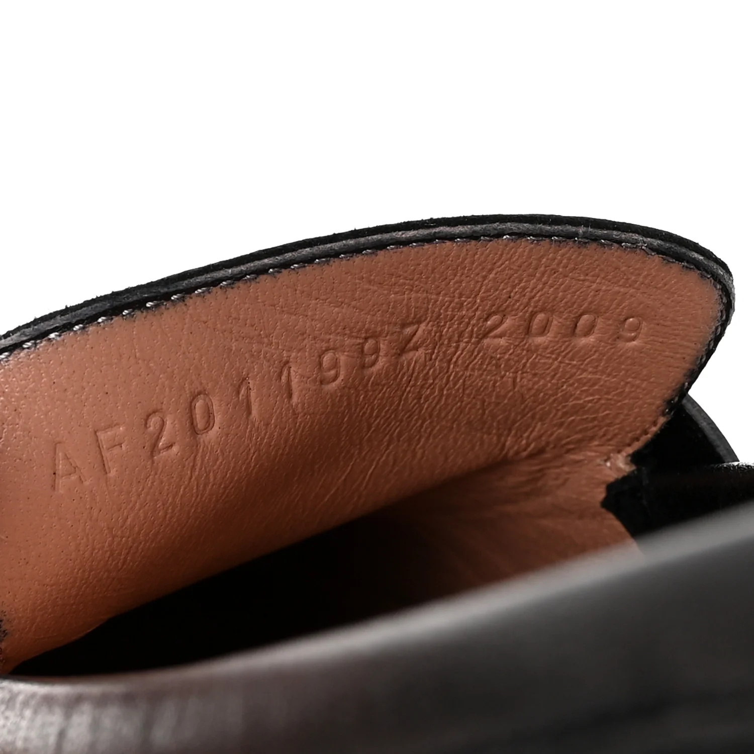 Goatskin Womens Paris Loafers 37 Black - Image 9