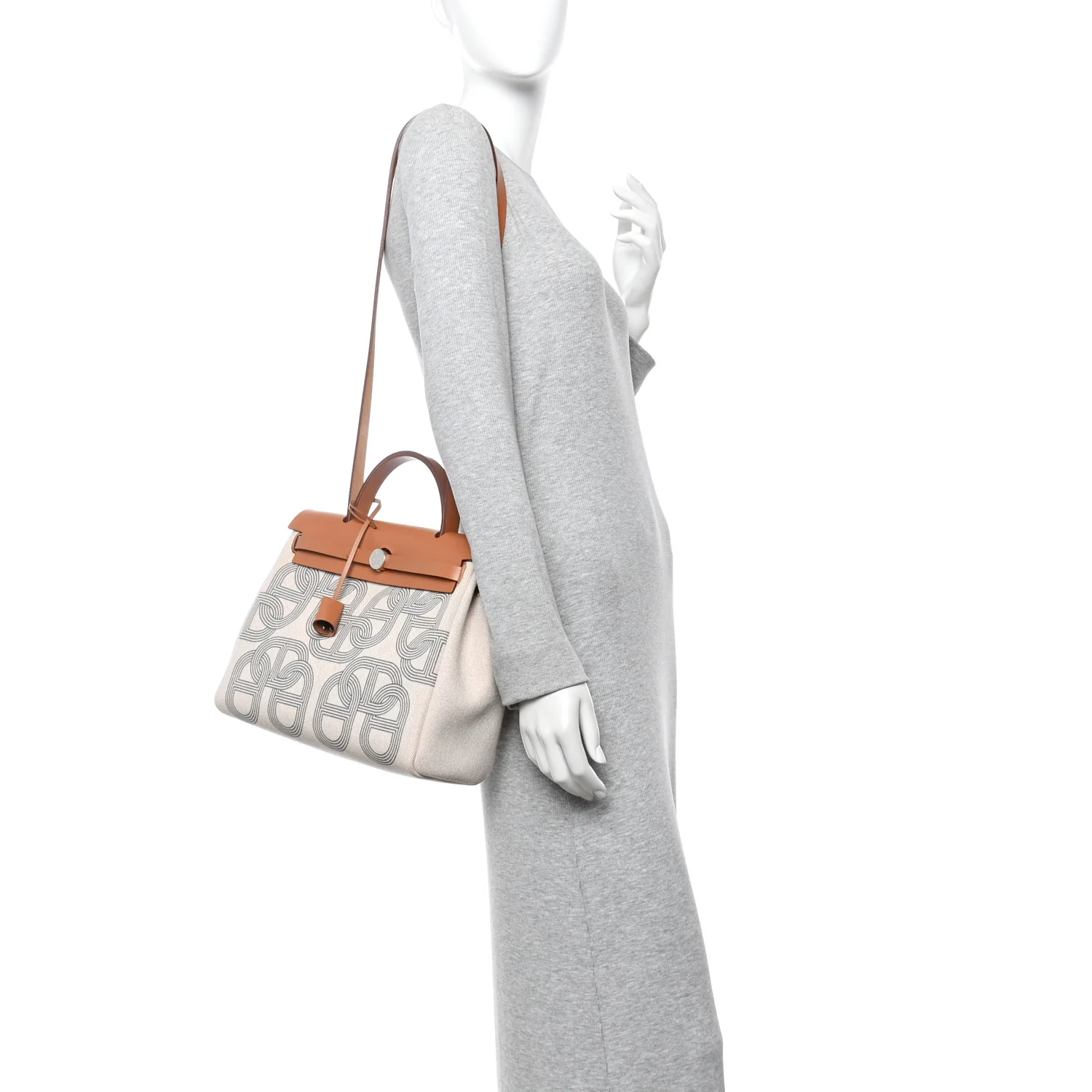 H Plume Canvas Vache Hunter Circuit 24 Herbag Zip Retourne 31 Gris Meyer Ecru Beige Naturel - Image 2