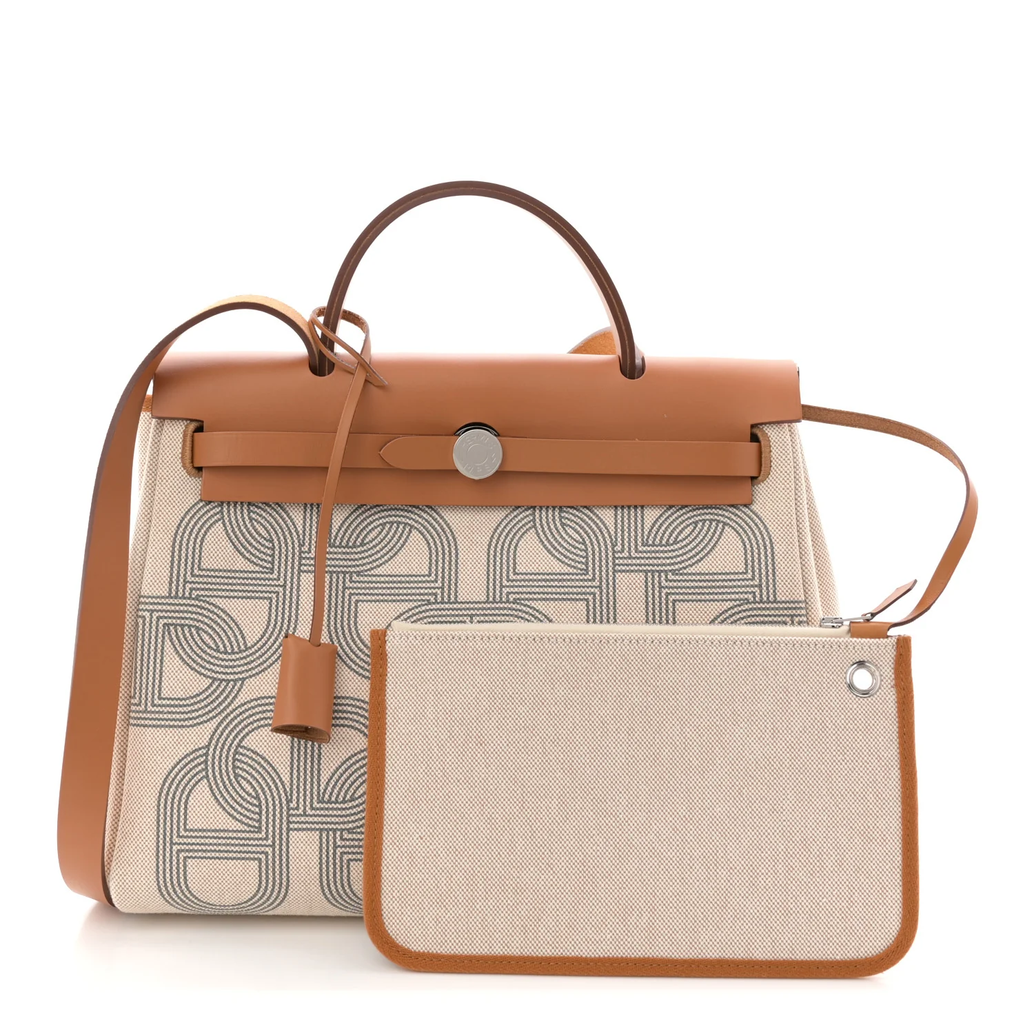 H Plume Canvas Vache Hunter Circuit 24 Herbag Zip Retourne 31 Gris Meyer Ecru Beige Naturel - Image 3