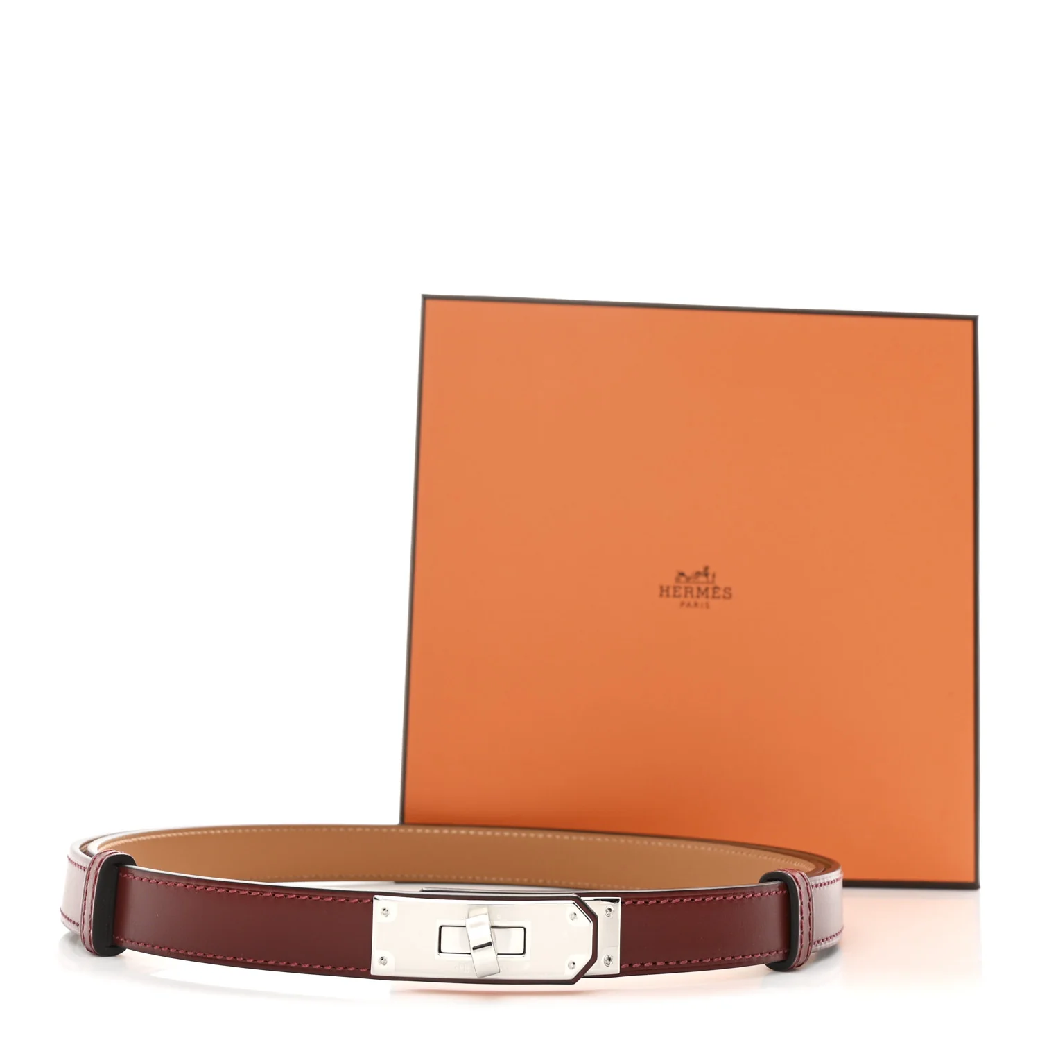 Hunter Calfskin Kelly Belt Rouge H - Image 4