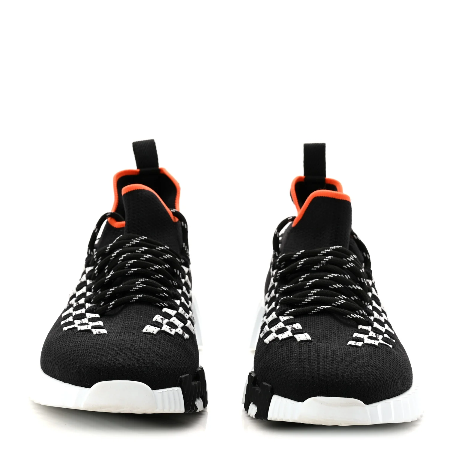 Knit Womens Flex Bolduc Sneakers 37 Black White - Image 3
