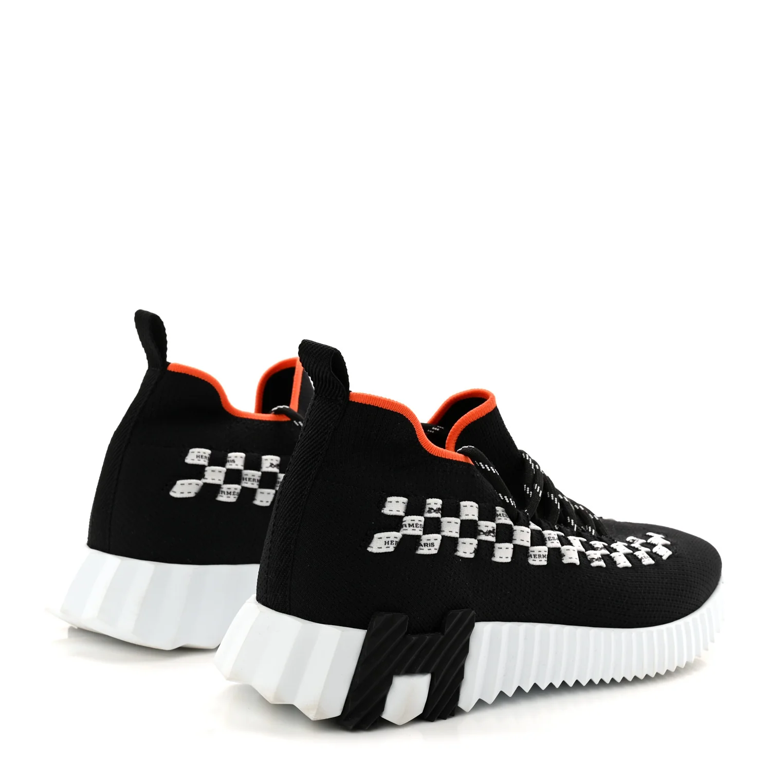 Knit Womens Flex Bolduc Sneakers 37 Black White - Image 5