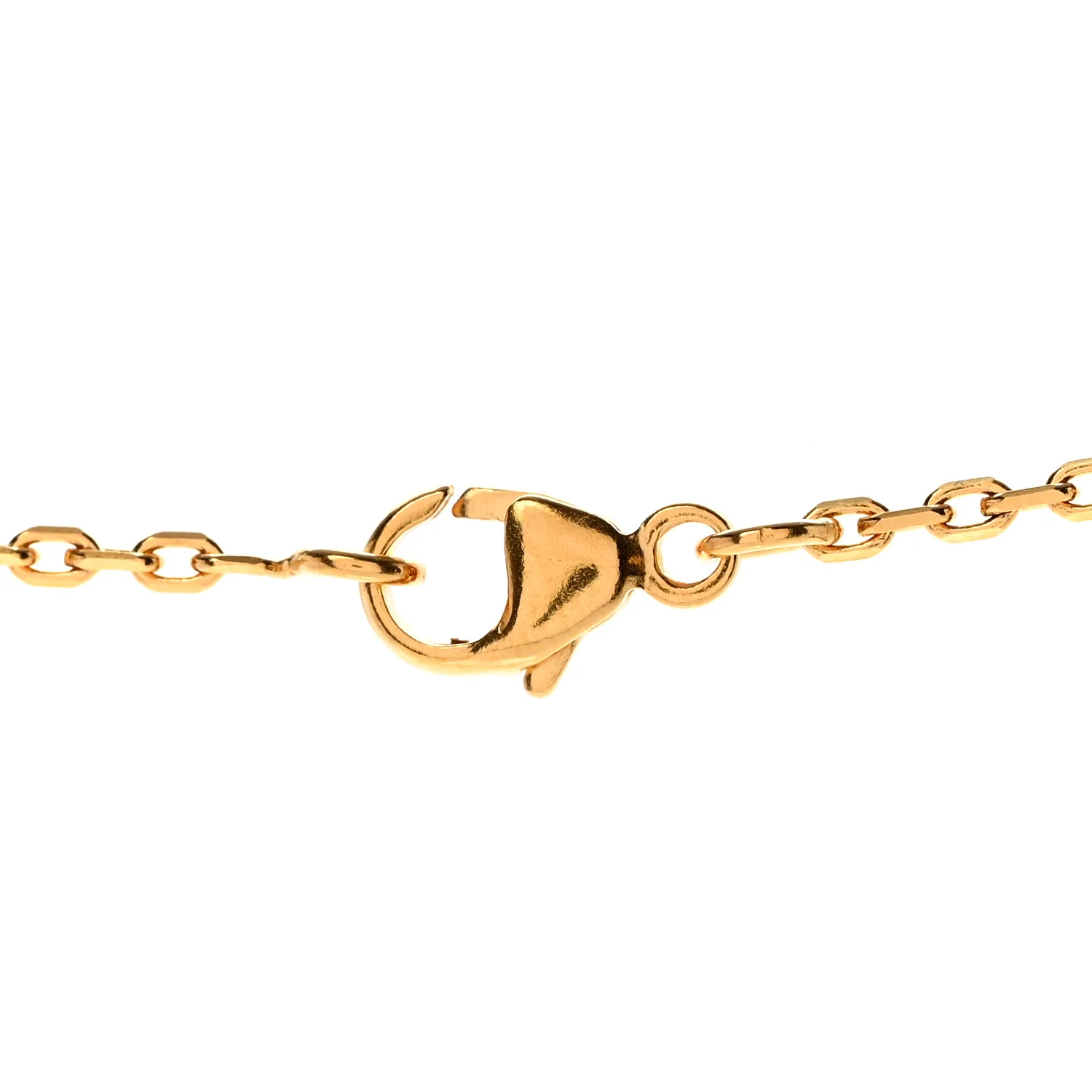 Lacquered Gold Mini Pop H Pendant Necklace Black - Image 6