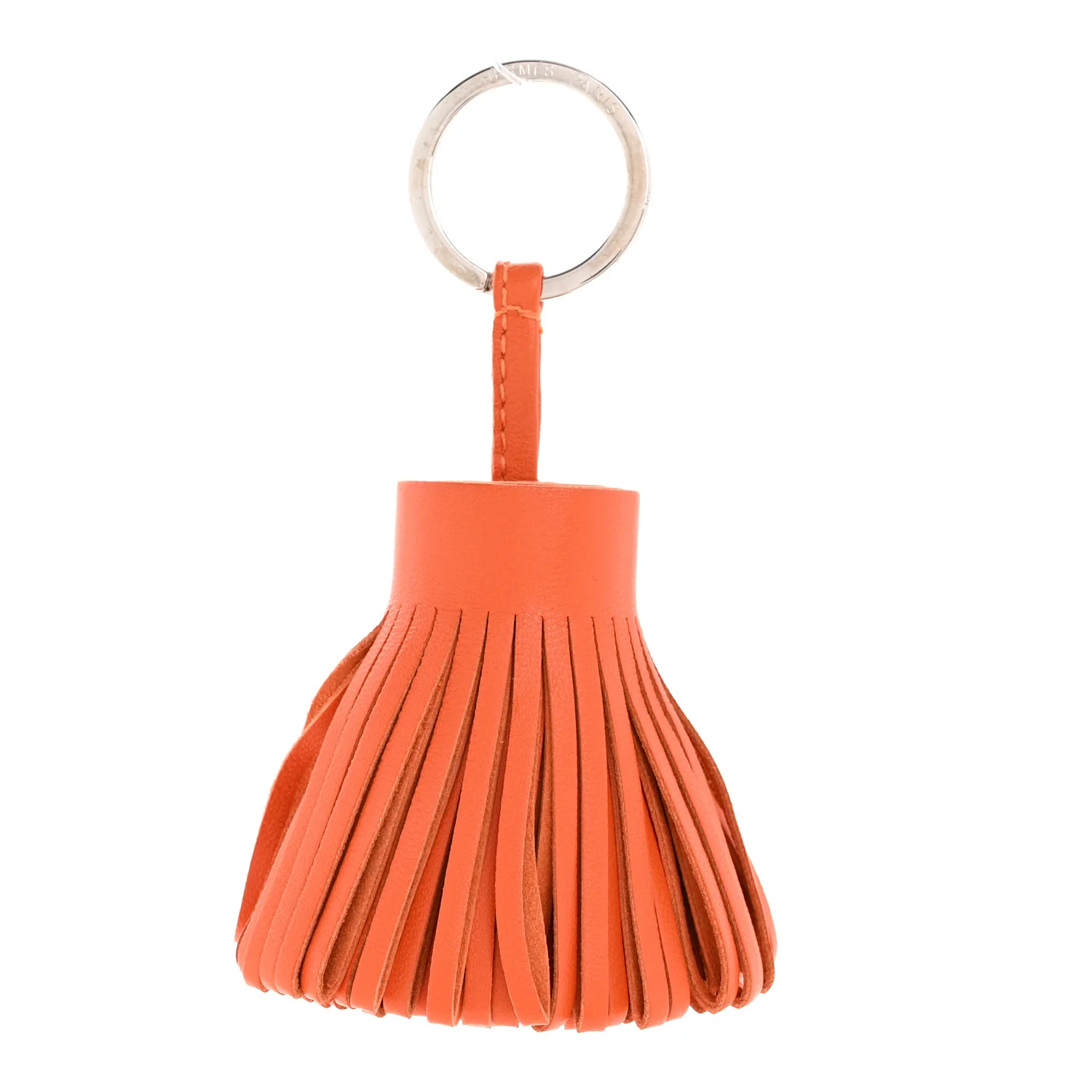 Lambskin Carmen Tassel Key Holder Orange