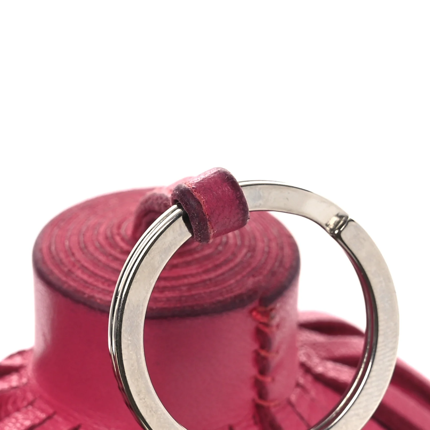 Lambskin Carmen Tassel Key Holder Rose Pourpre - Image 4
