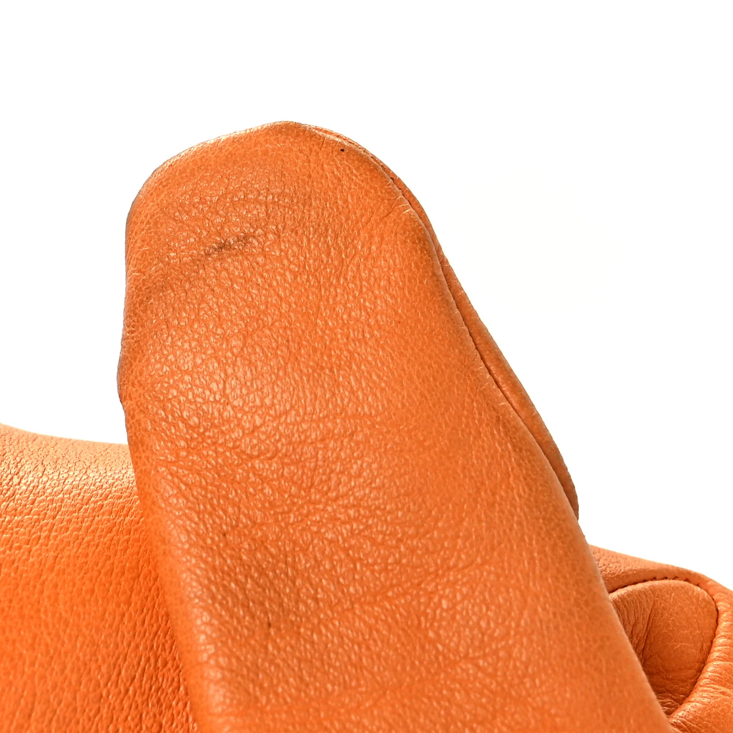 Lambskin Gloves 8 Orange - Image 7