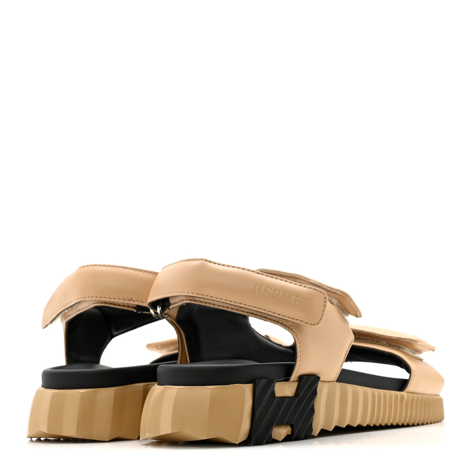 Lambskin Junior Womens Sandals 37.5 Beige Albinos - Image 5