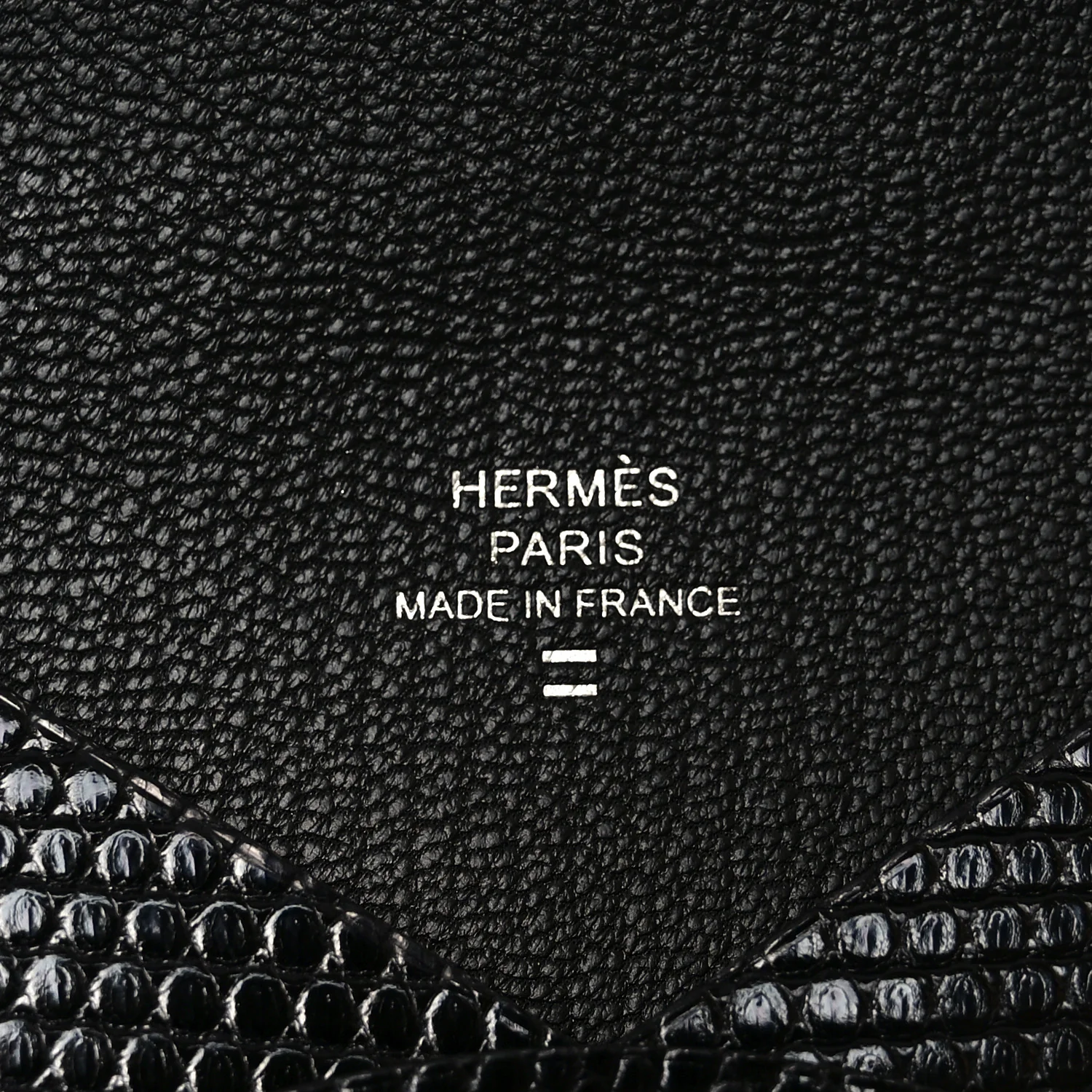 Lizard Calvi Card Case Black - Image 6
