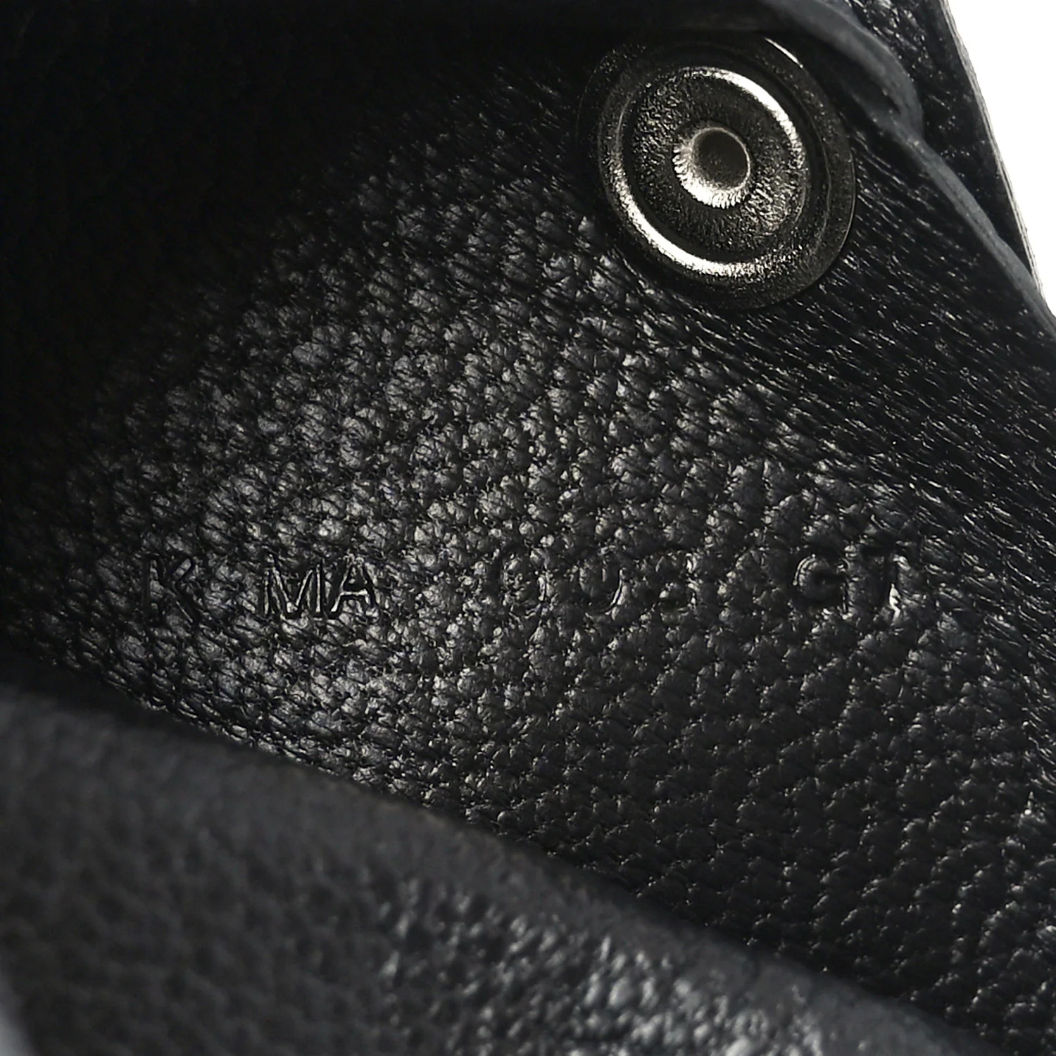 Lizard Calvi Card Case Black - Image 7