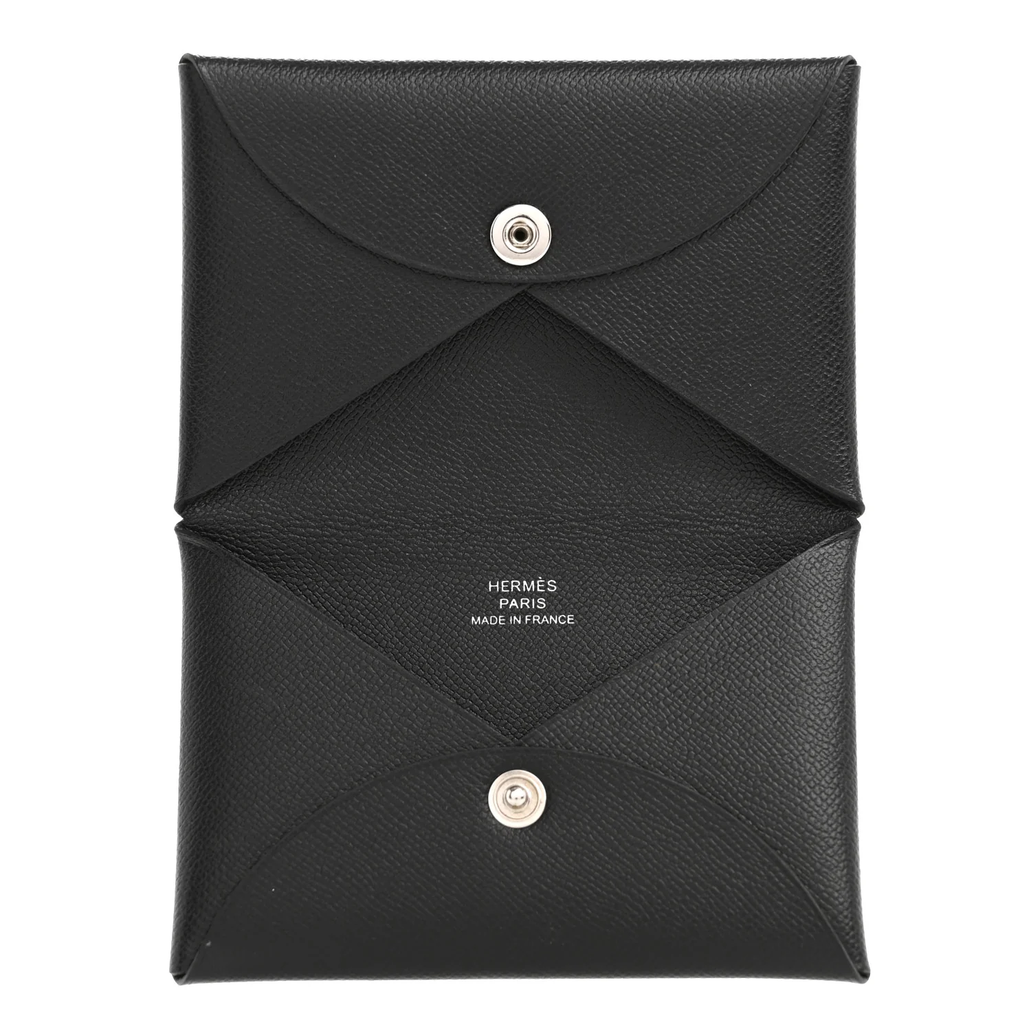 Madam Calfskin Calvi Card Case Black - Image 5