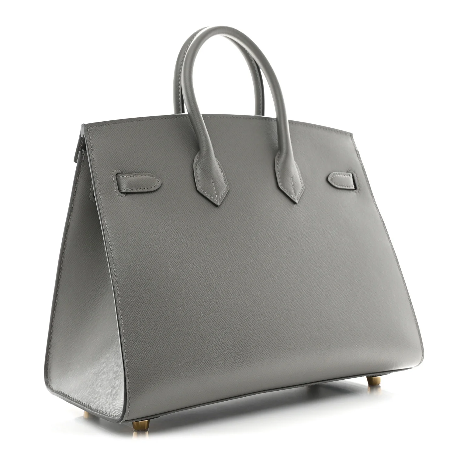 Madame Calfskin Birkin Sellier 25 Gris Meyer - Image 3