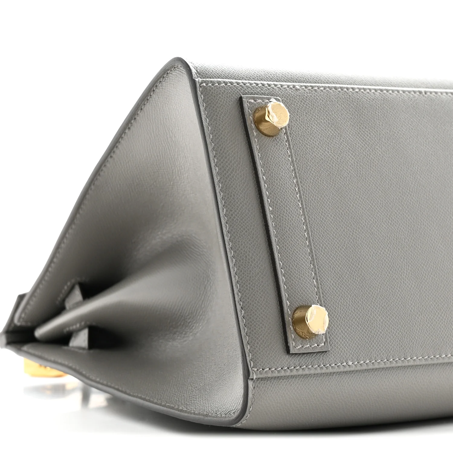 Madame Calfskin Birkin Sellier 25 Gris Meyer - Image 9