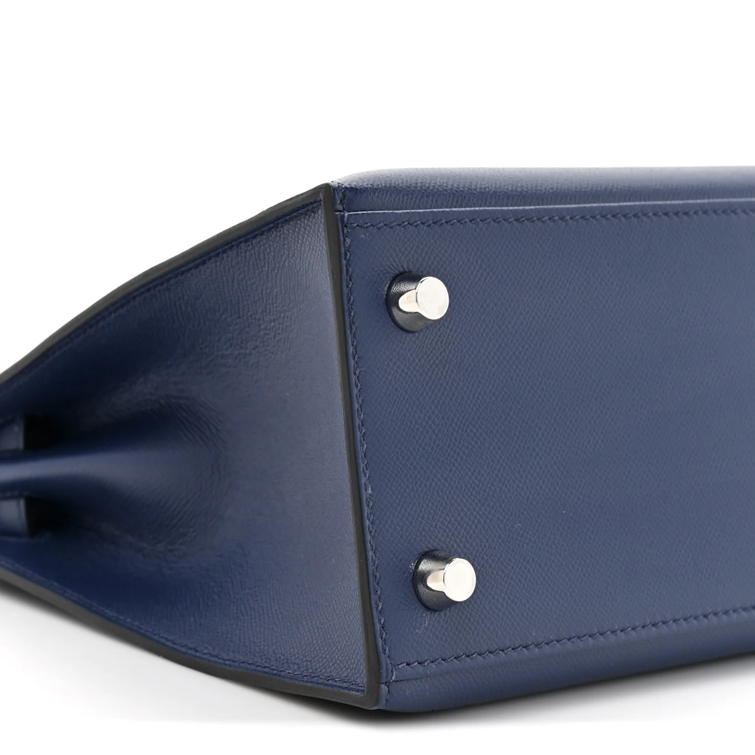 Madame Calfskin Kelly Sellier 25 Bleu Encre - Image 10