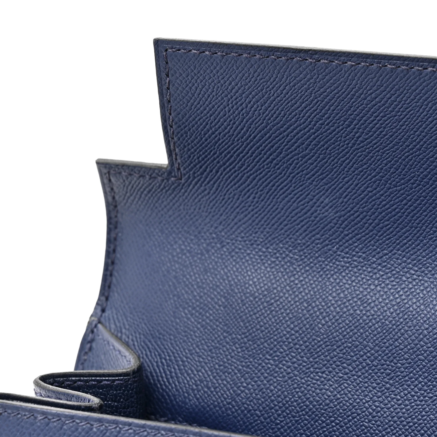 Madame Calfskin Kelly Sellier 25 Bleu Encre - Image 12