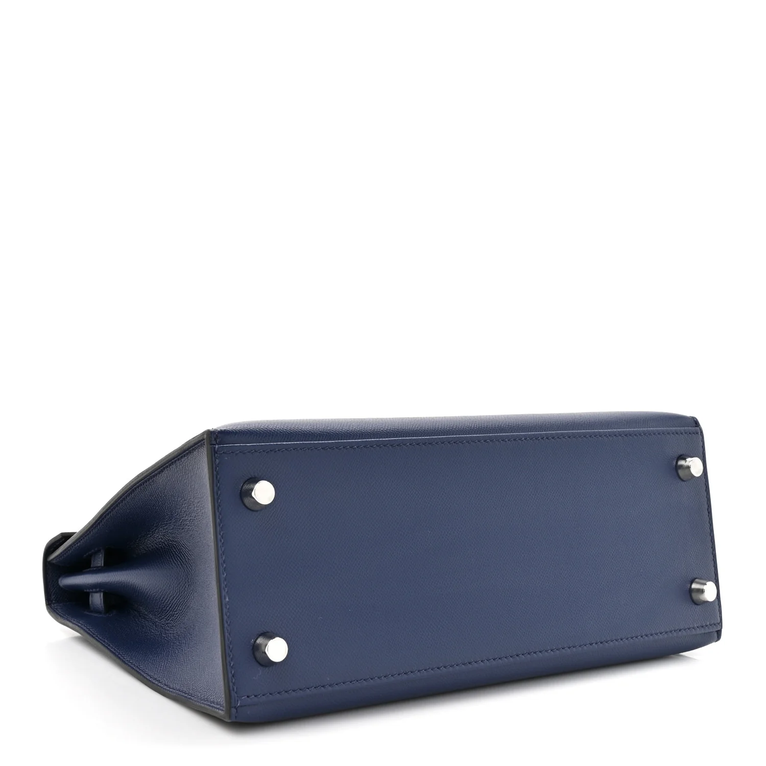 Madame Calfskin Kelly Sellier 25 Bleu Encre - Image 4