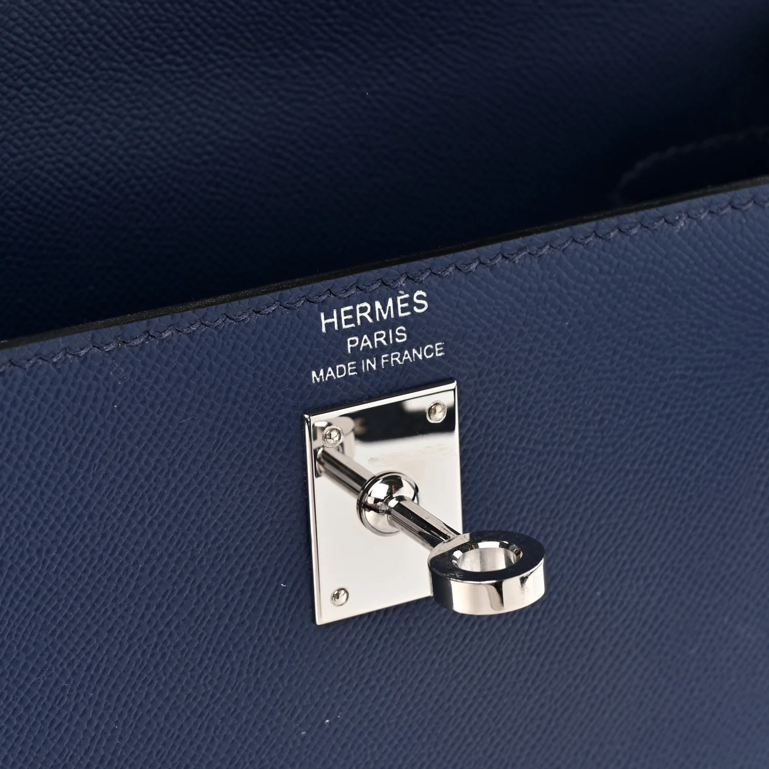 Madame Calfskin Kelly Sellier 25 Bleu Encre - Image 6