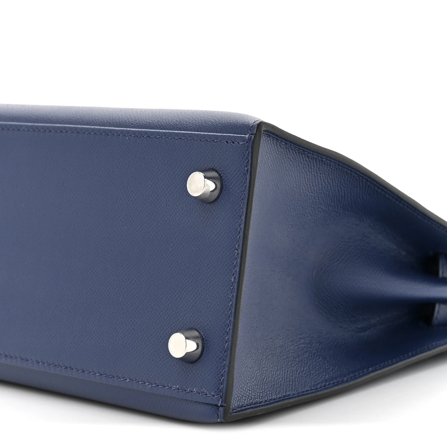 Madame Calfskin Kelly Sellier 25 Bleu Encre - Image 9