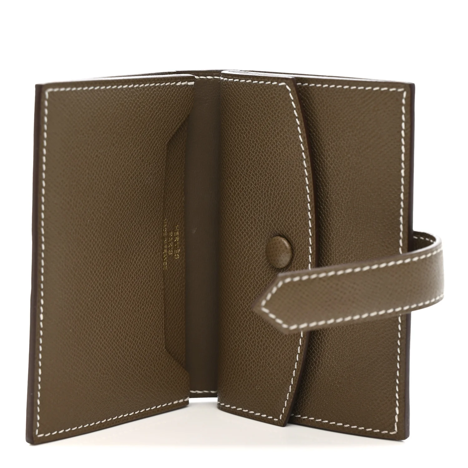 Madame Calfskin Mini Bearn Wallet Etoupe - Image 5