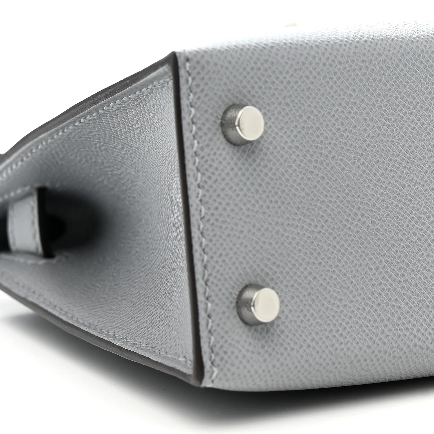 Madame Calfskin Mini Kelly Sellier 20 Gris Pantin - Image 9